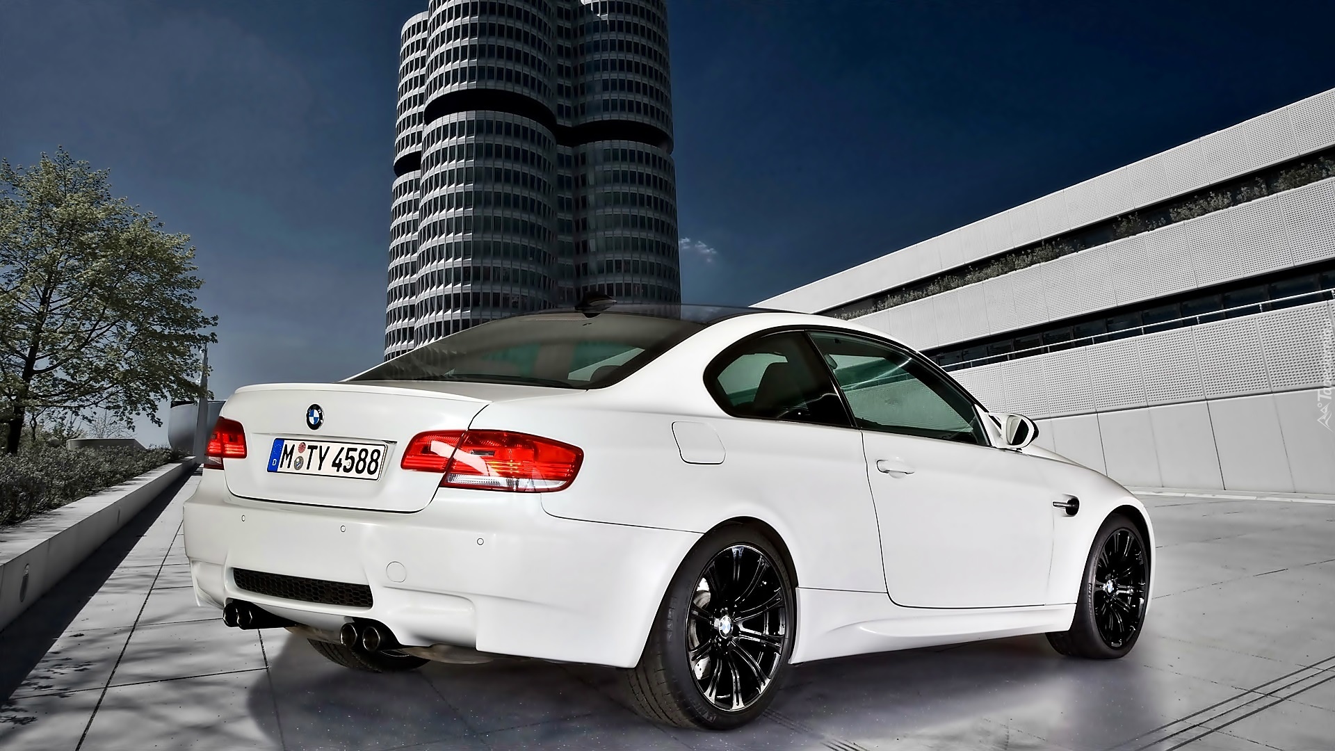 BMW, M3, Biały