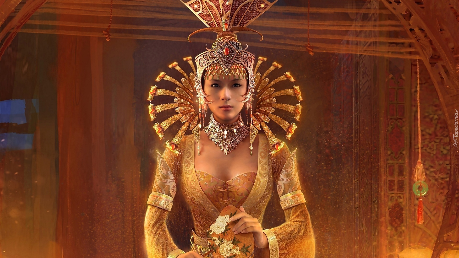 Kobieta, Orientalna, Księżniczka, Moda, Styl, Biżuteria