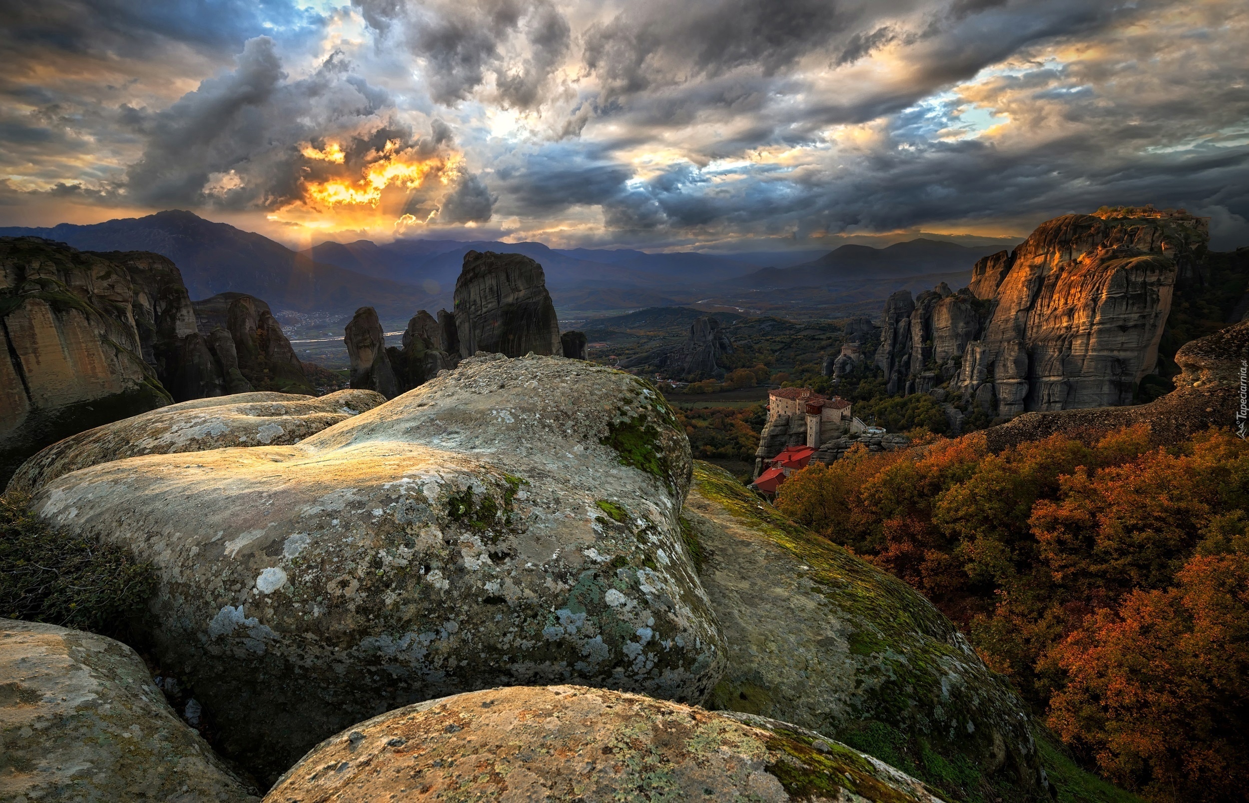 Meteora, Grecja, Klasztor, Światowego Dziedzictwa UNESCO, Góry