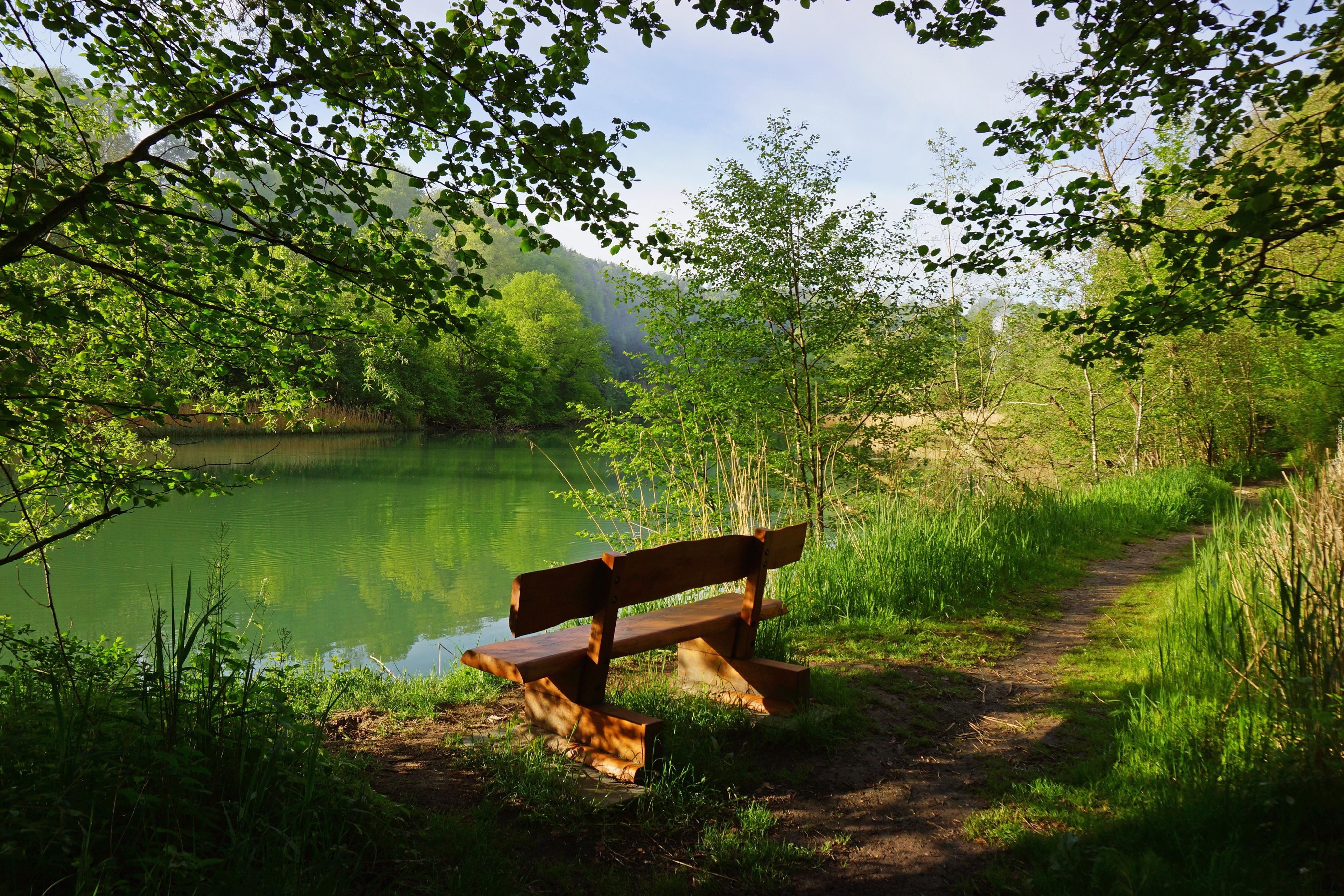 Park, Rzeczka, Ławeczka