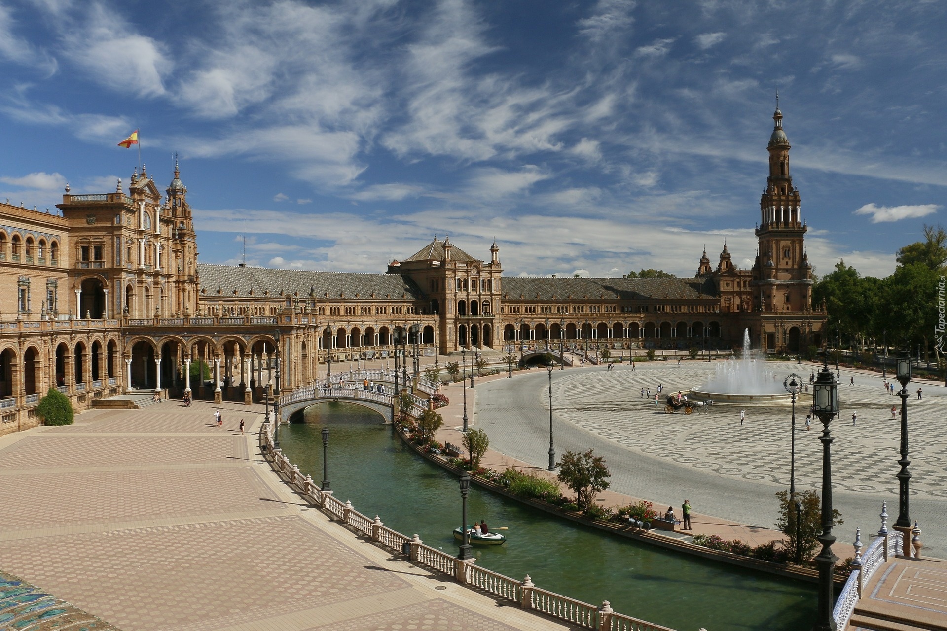 Sevilla, Hiszpania, Plac, Zdjęcie miasta