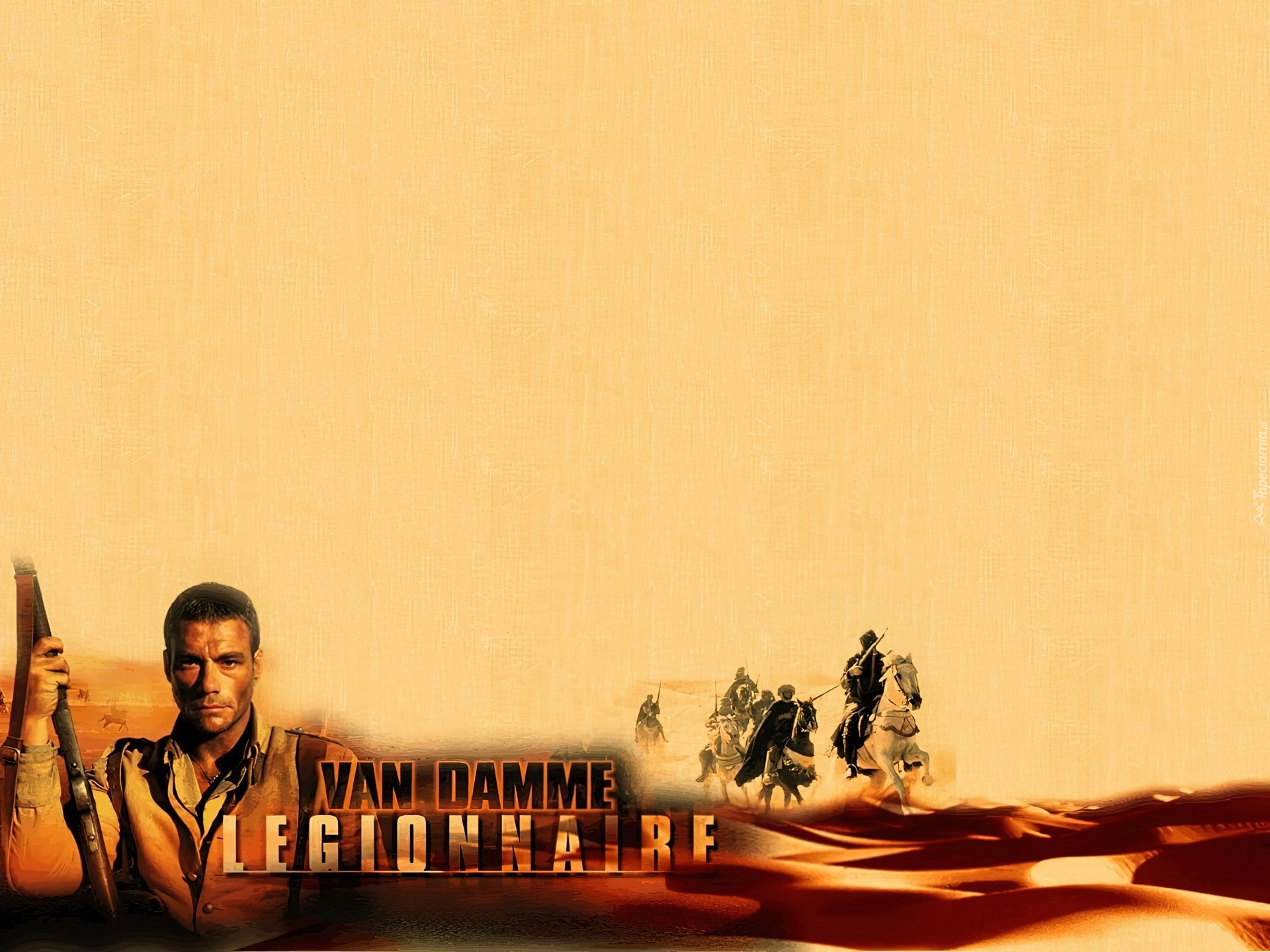 Jean Claude Van Damme,broń, pustynia