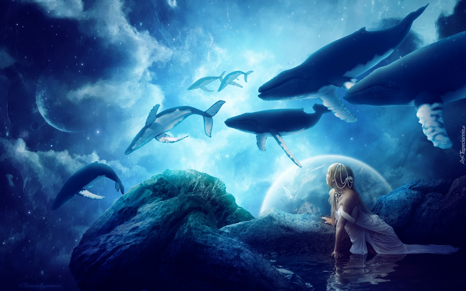 Wieloryby, Kobieta, Fantasy