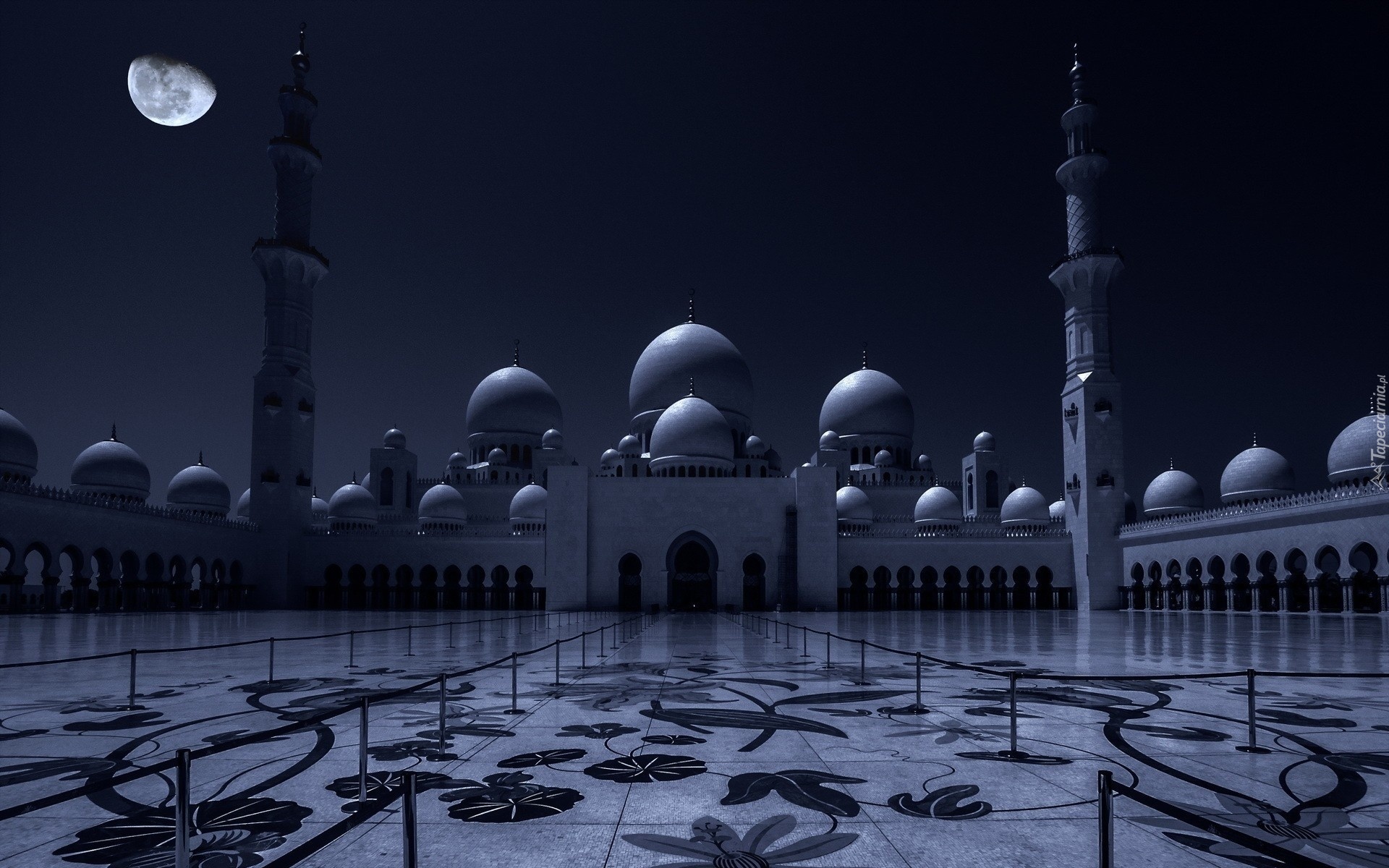 Noc, Księżyc, Meczet