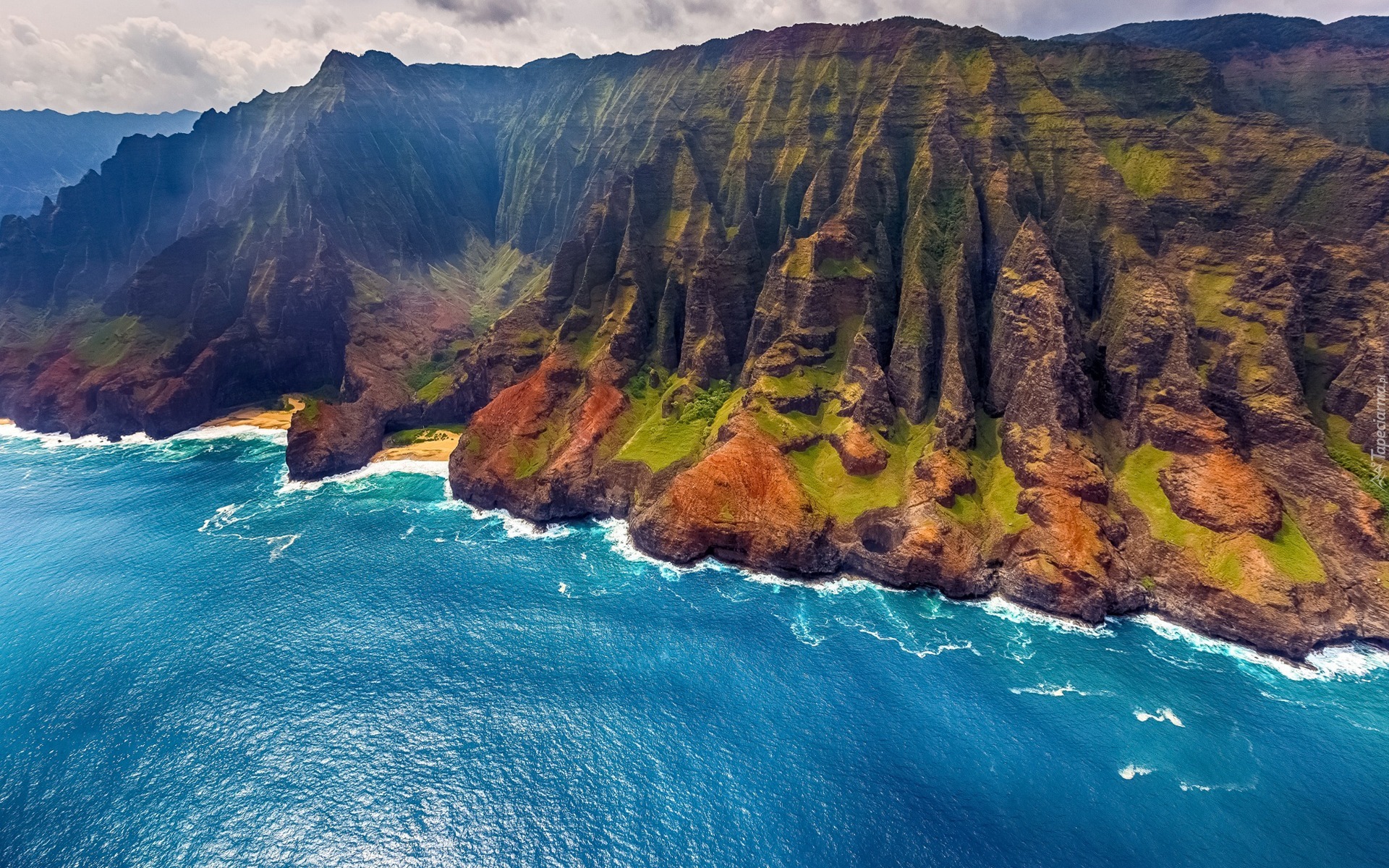 Hawaje, Wyspa Kauai, Morze, Góry