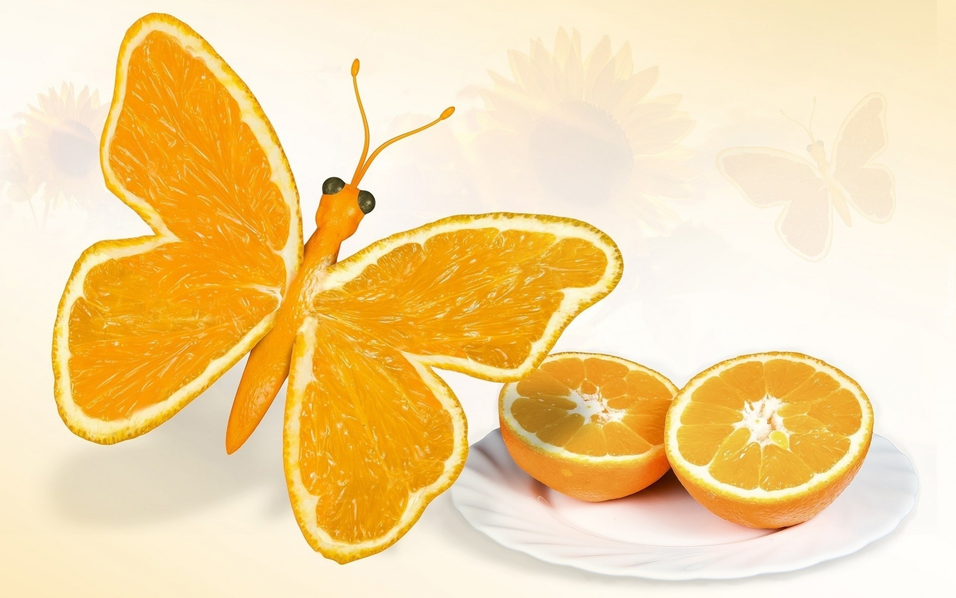 Pomarańcze, Motyl