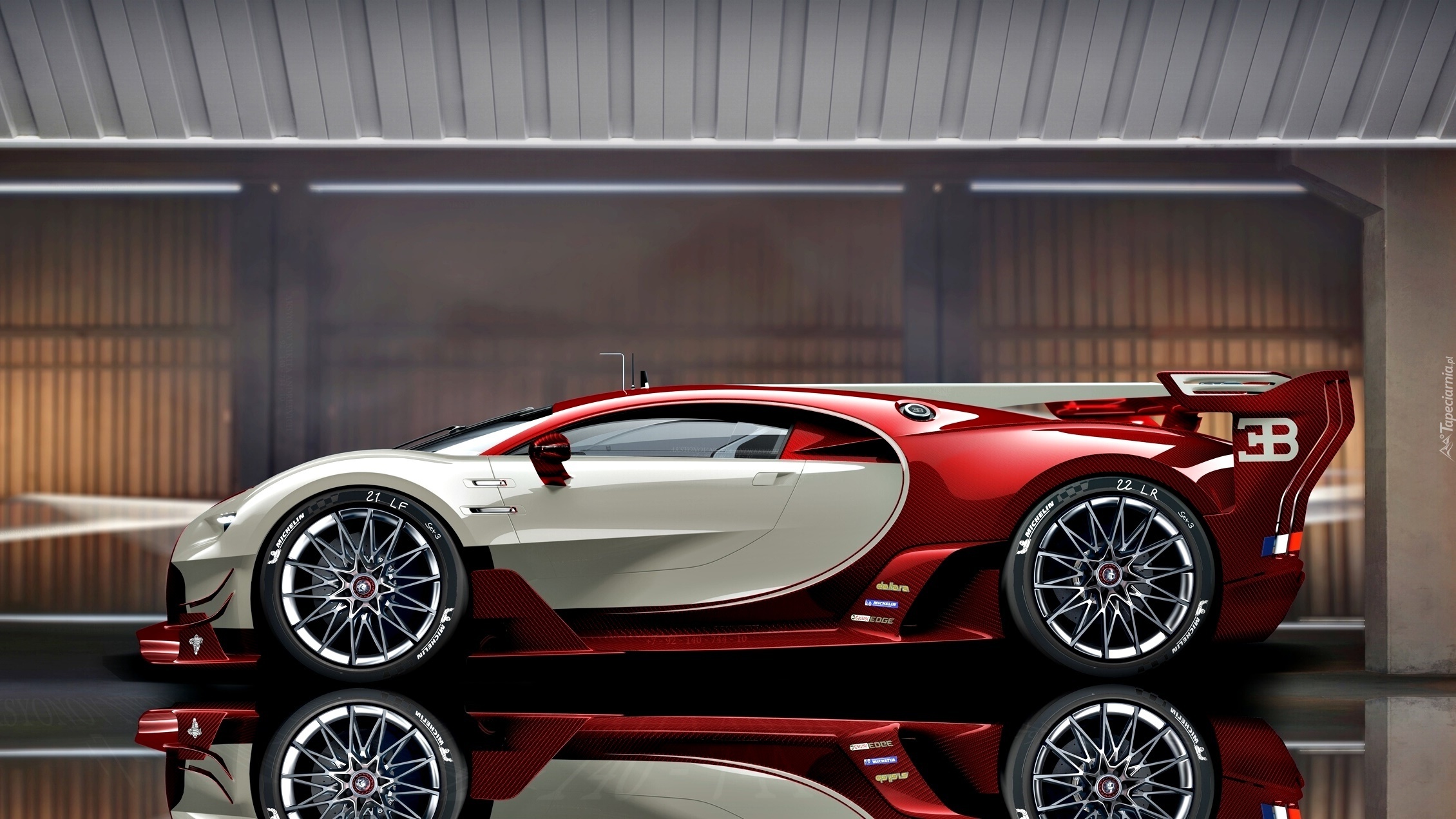 Sportowy, Bugatti Veyron EB 16.4, Hypercar, Odbicie