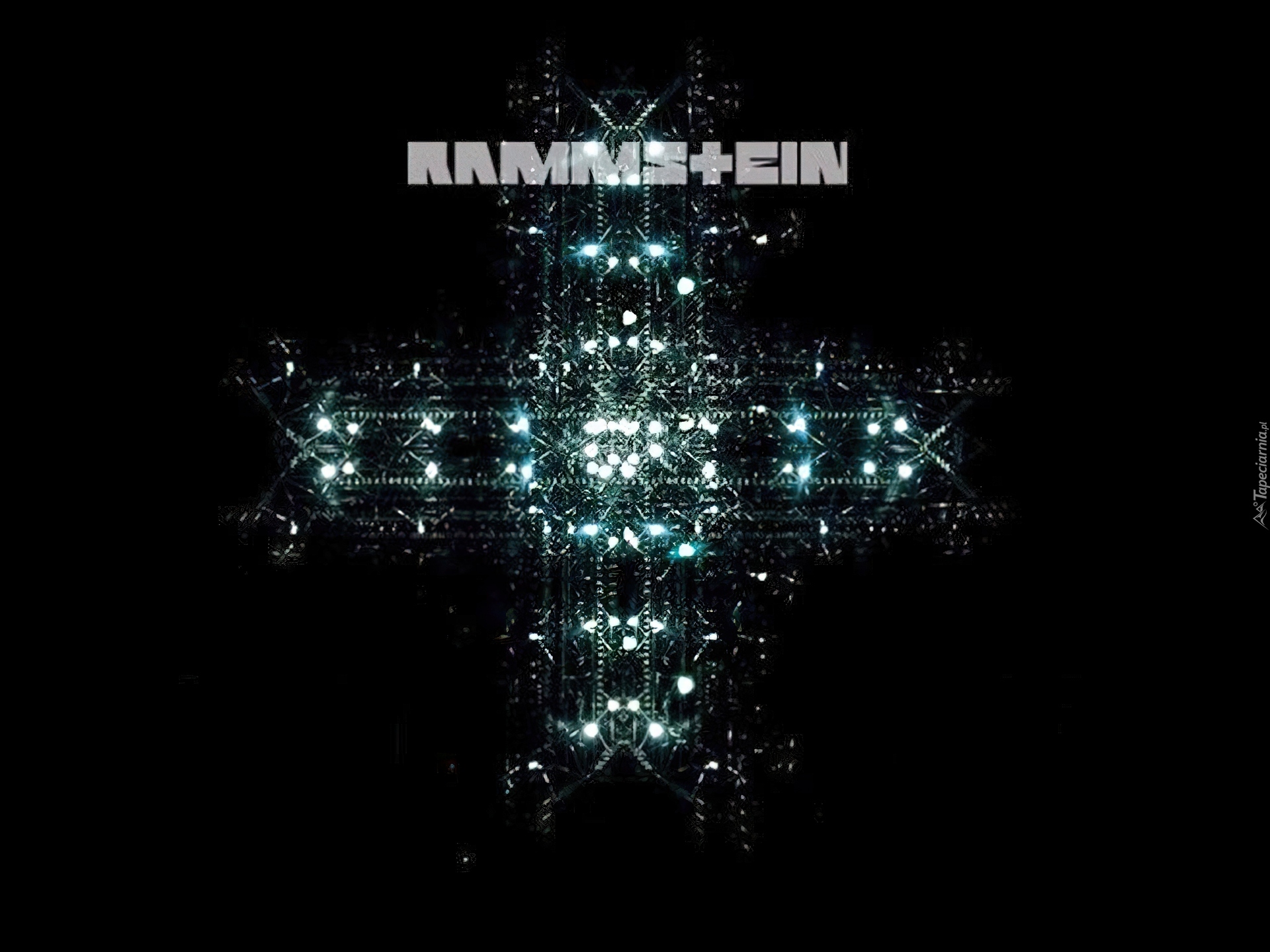 Rammstein,świetlany krzyż