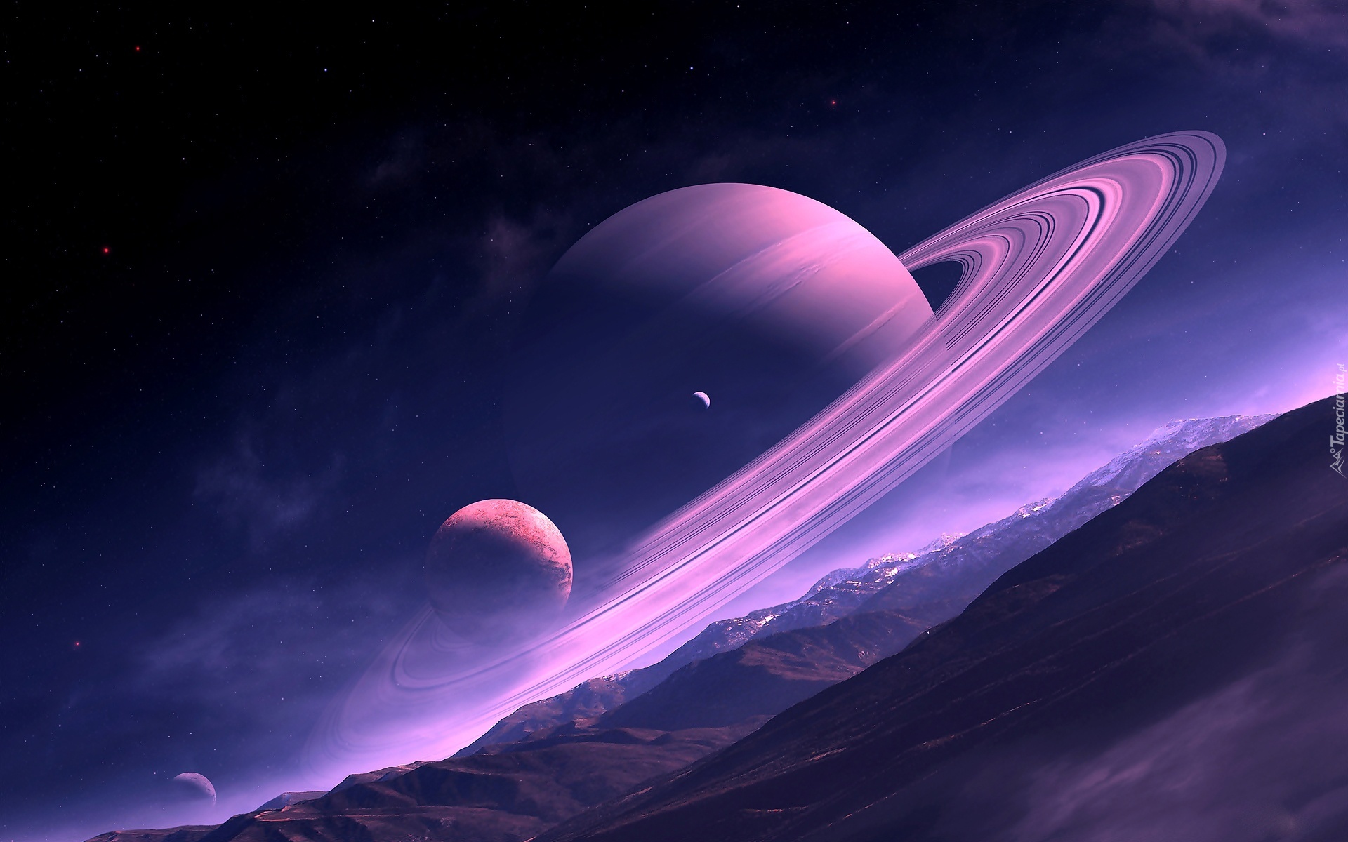 Kosmos, Planeta, Saturn, Fantasy