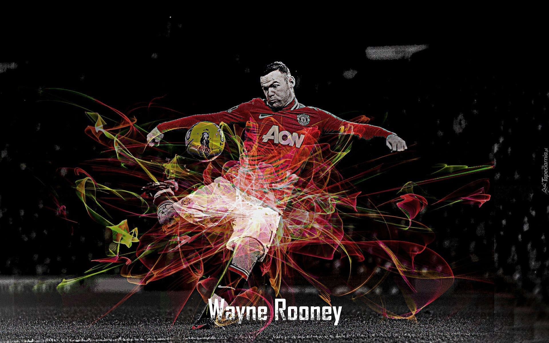 Wayne Rooney, Rooney, Manchester United, Mu, Red Devils, Czerwone Diabły, Piłkarz, Piłka Nożna