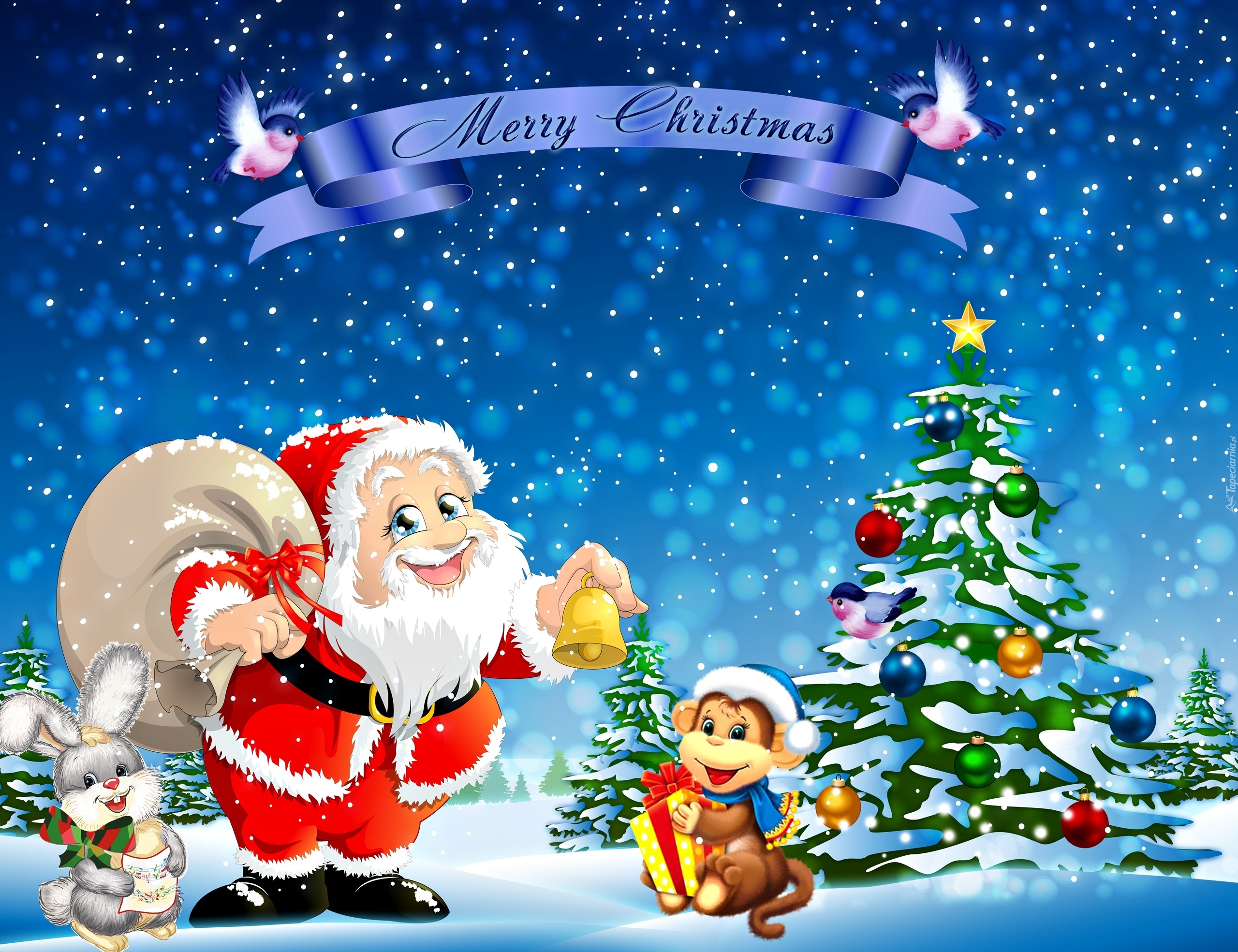 Mikołaj, Choinka, Boże Narodzenie