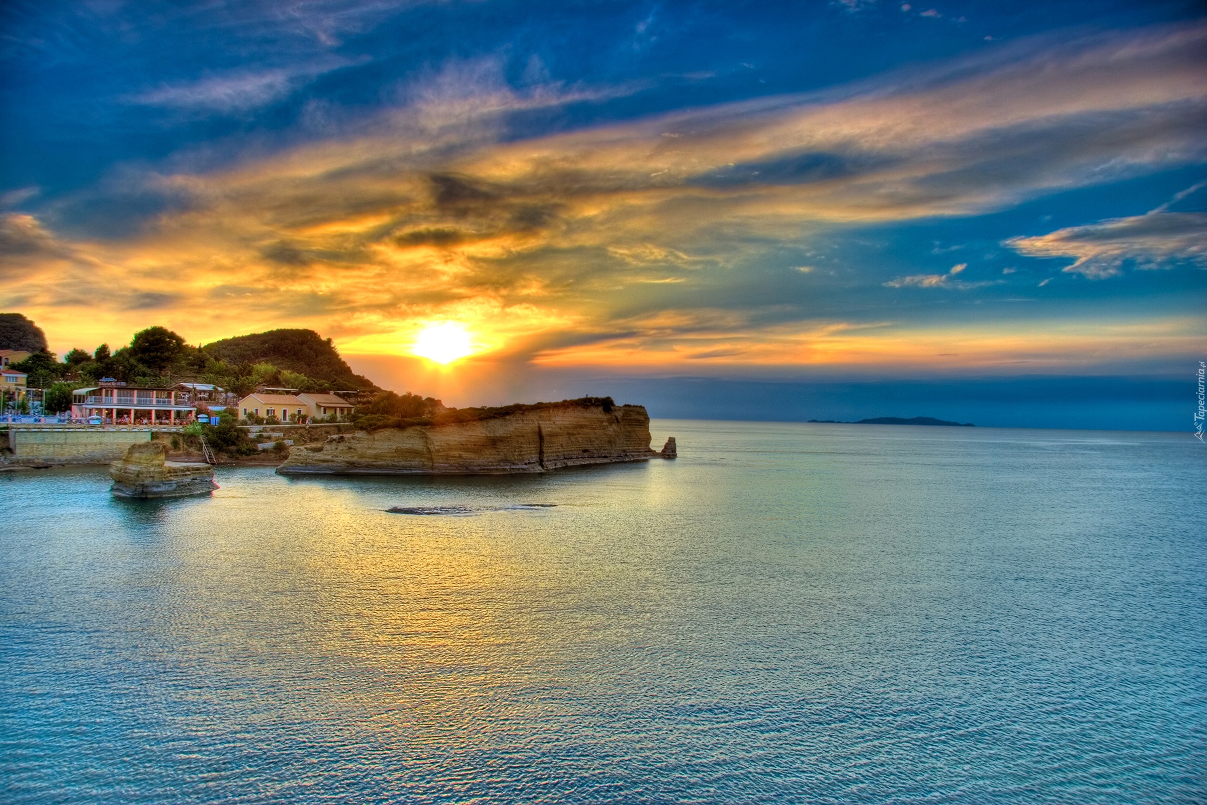 Grecja, Wyspa Korfu, Wschód słońca