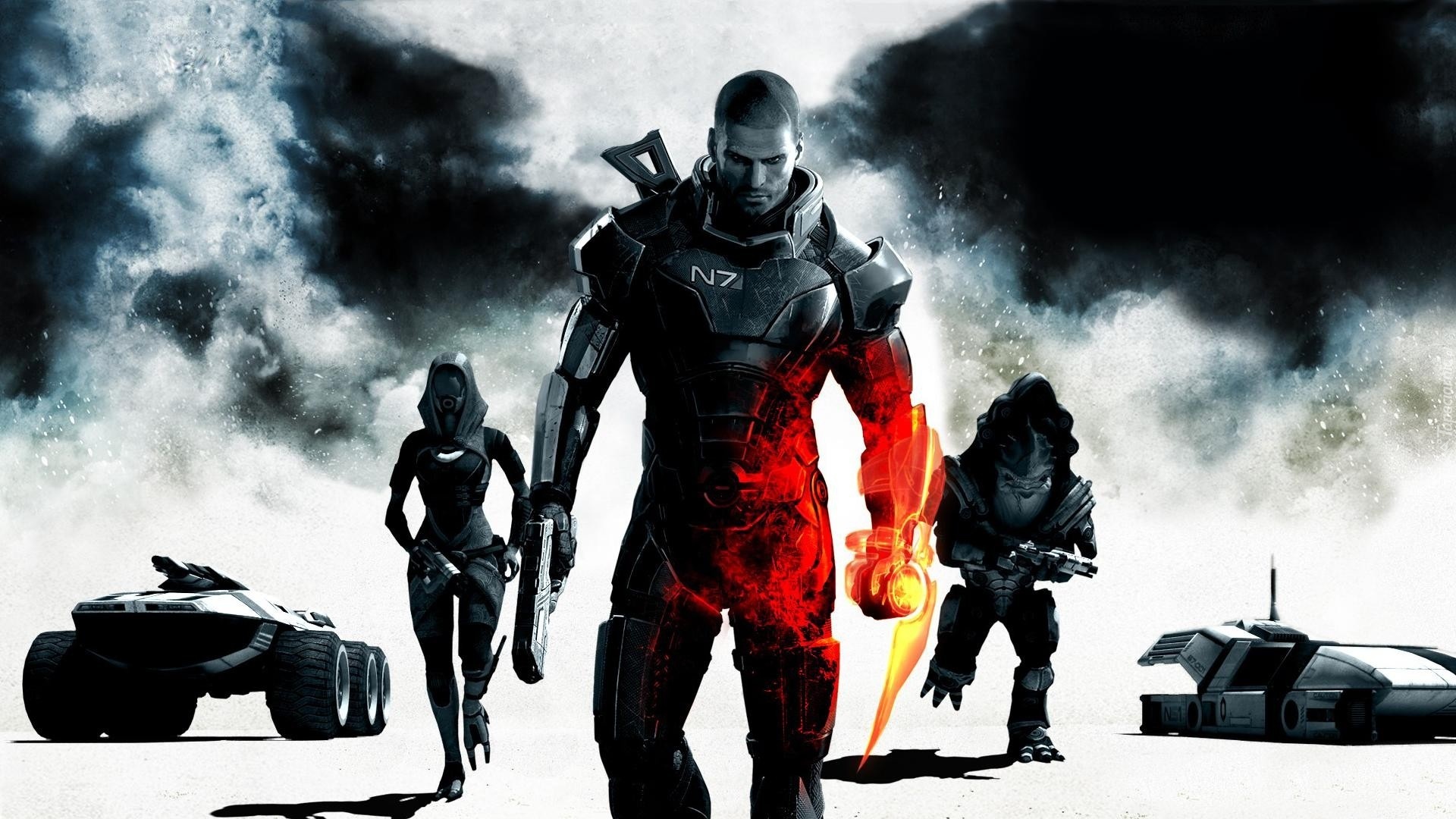 Shepard, Mass Effect, Czarno-Białe