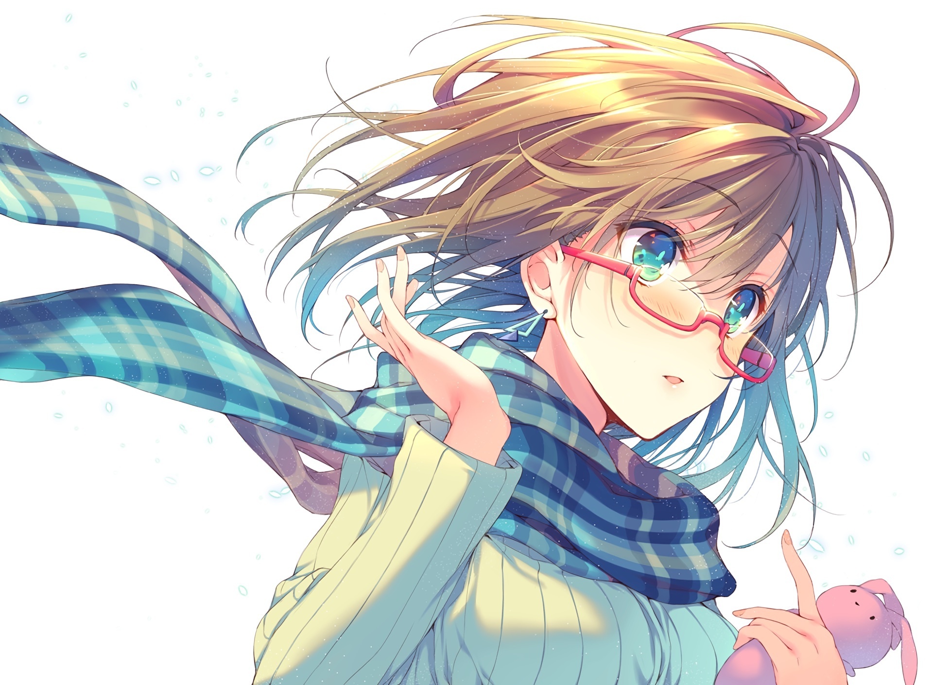Dziewczyna, Okulary, Anime