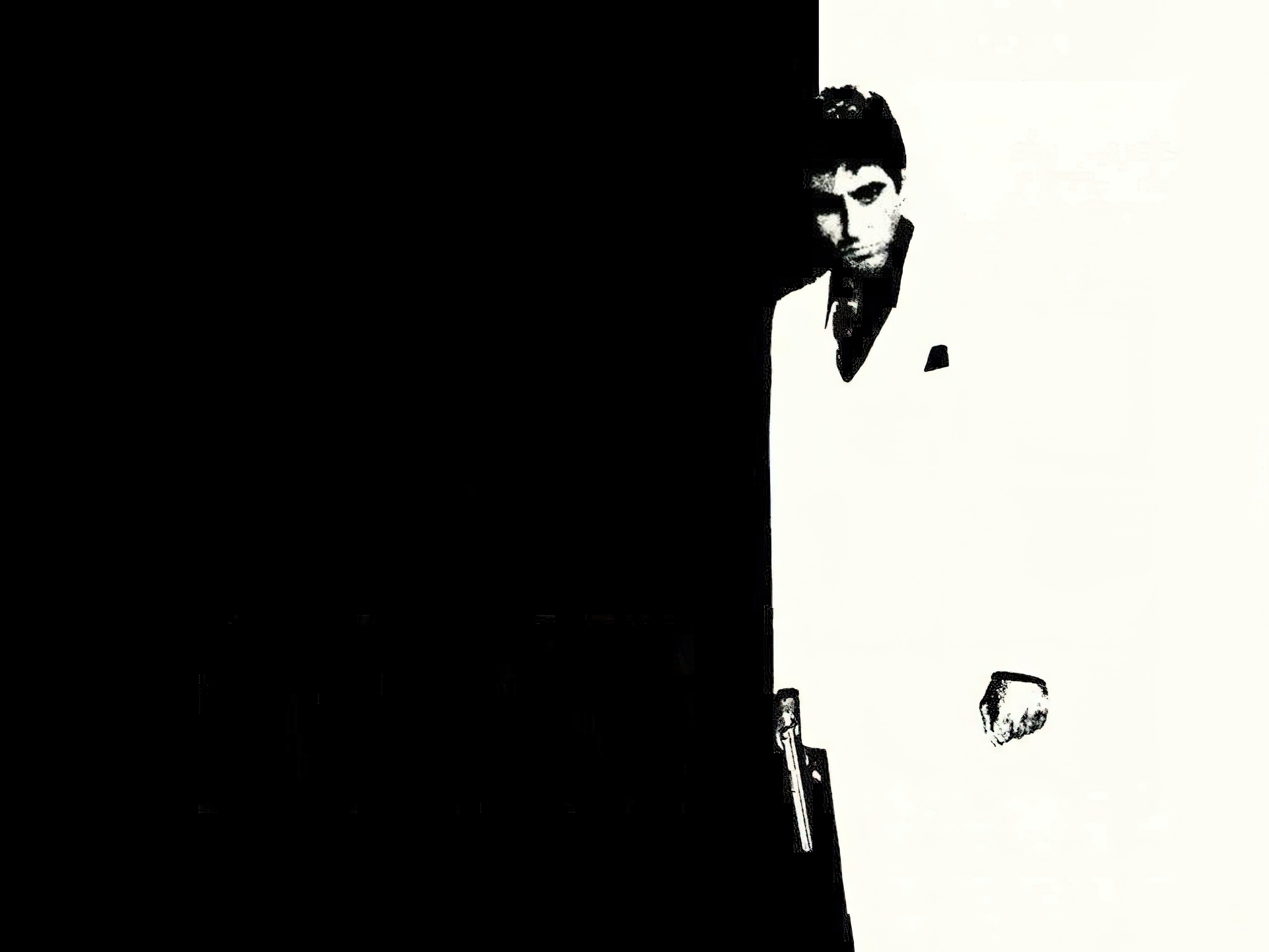 Al Pacino, jasny, strój, pistolet, Aktor