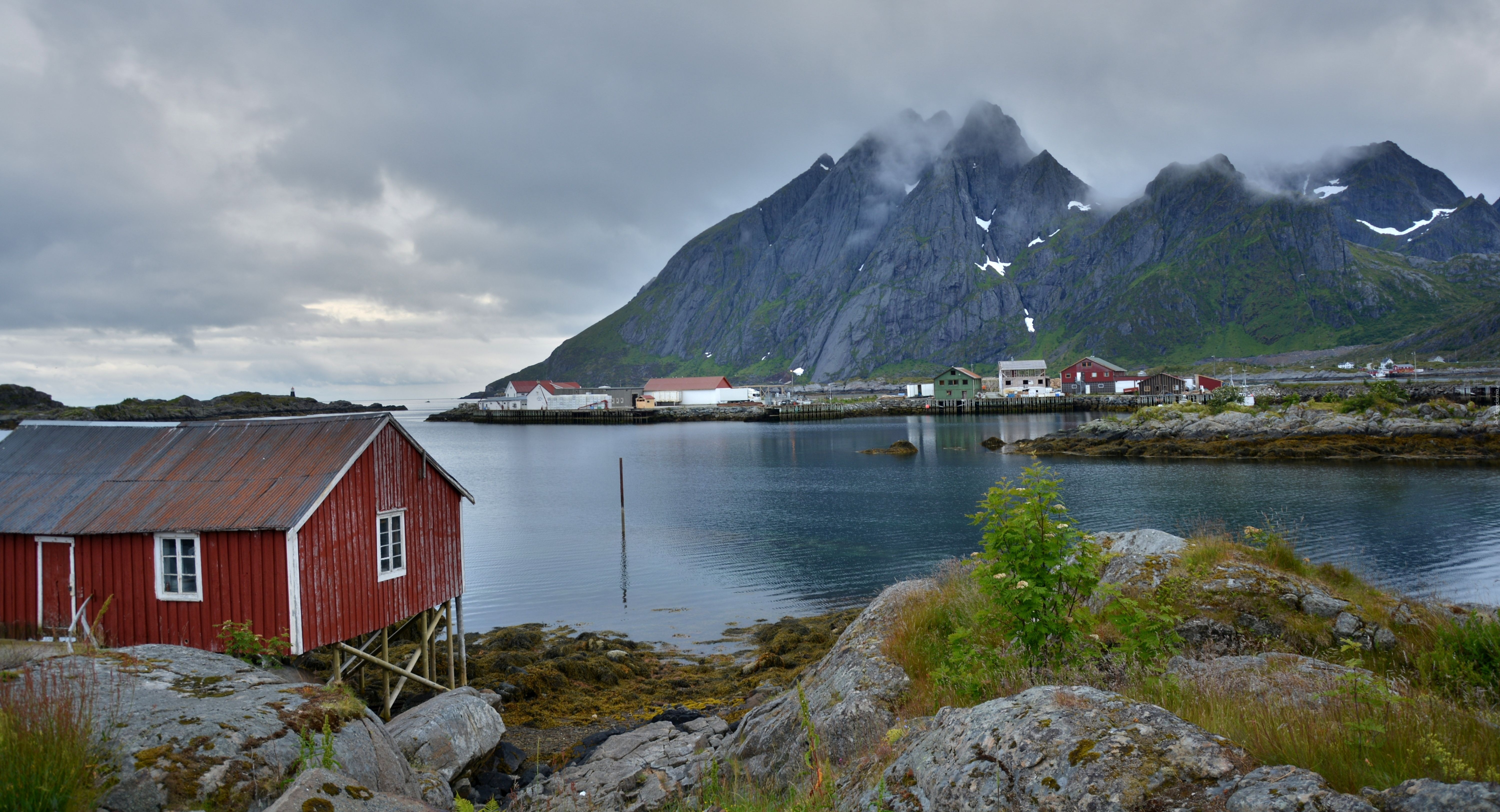Lofoty, Góry, Morze, Norwegia