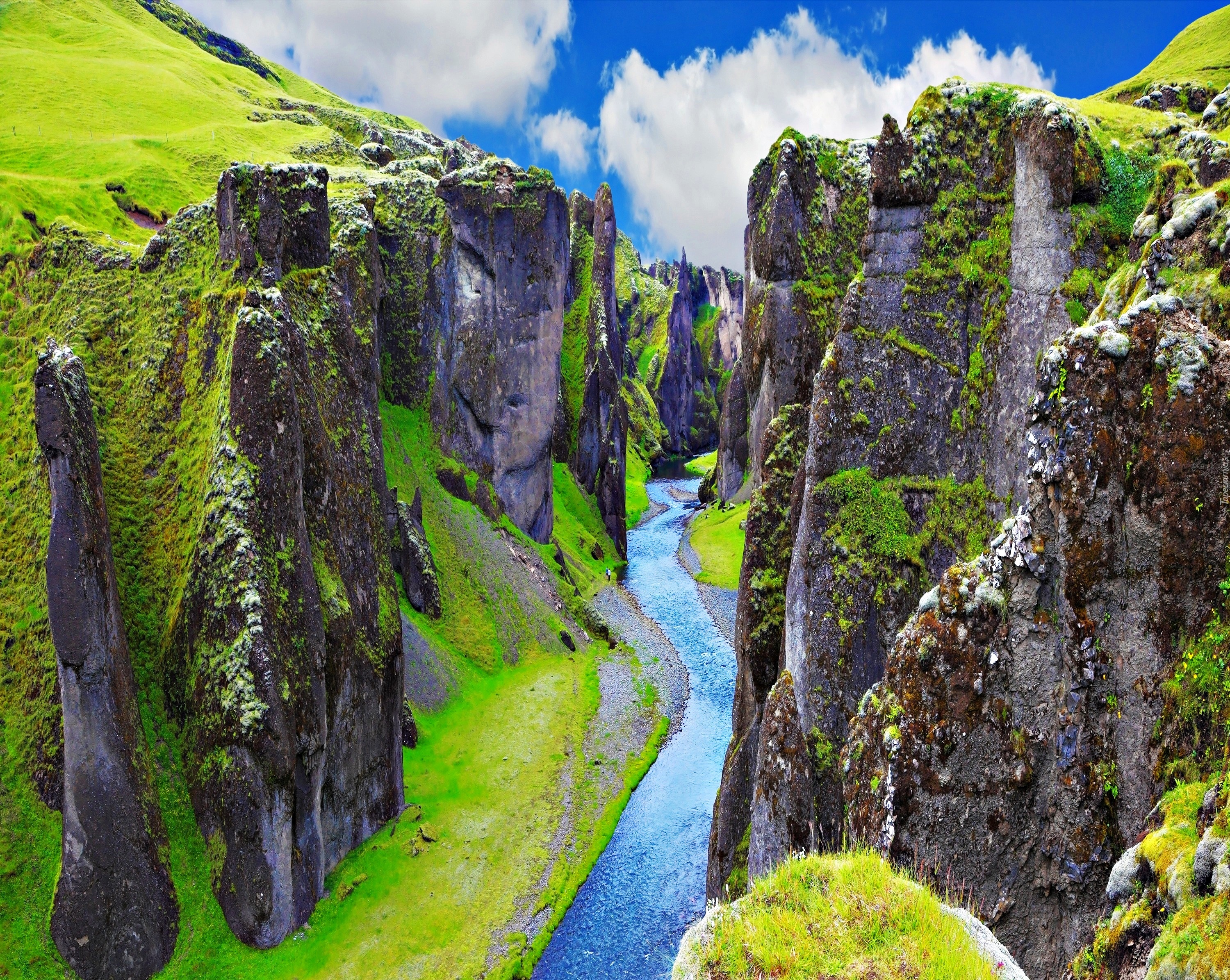 Fjadrargljufur, Islandia, Wąwóz, Rzeka