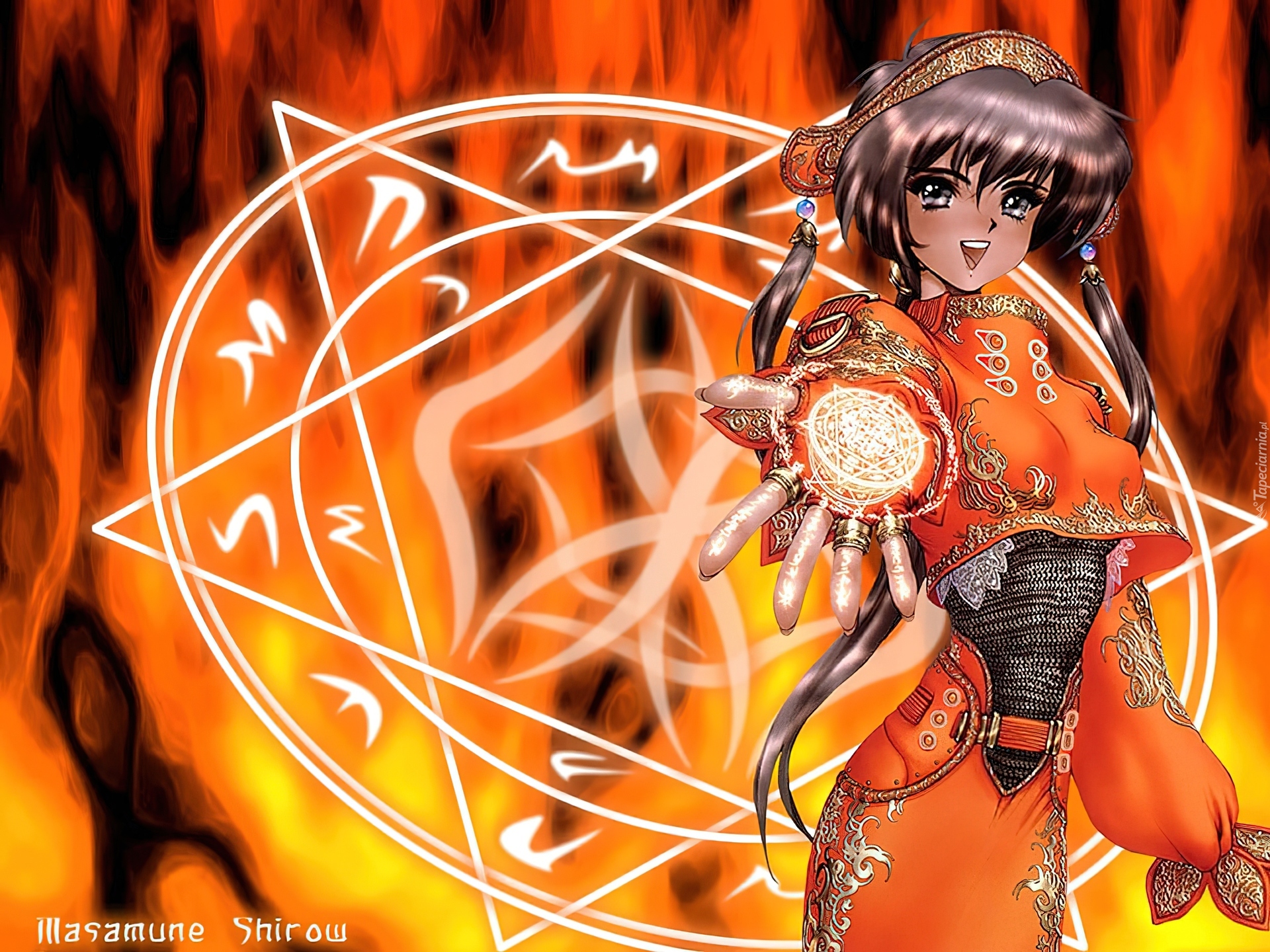Masamune Shirow, pentagram, kobieta
