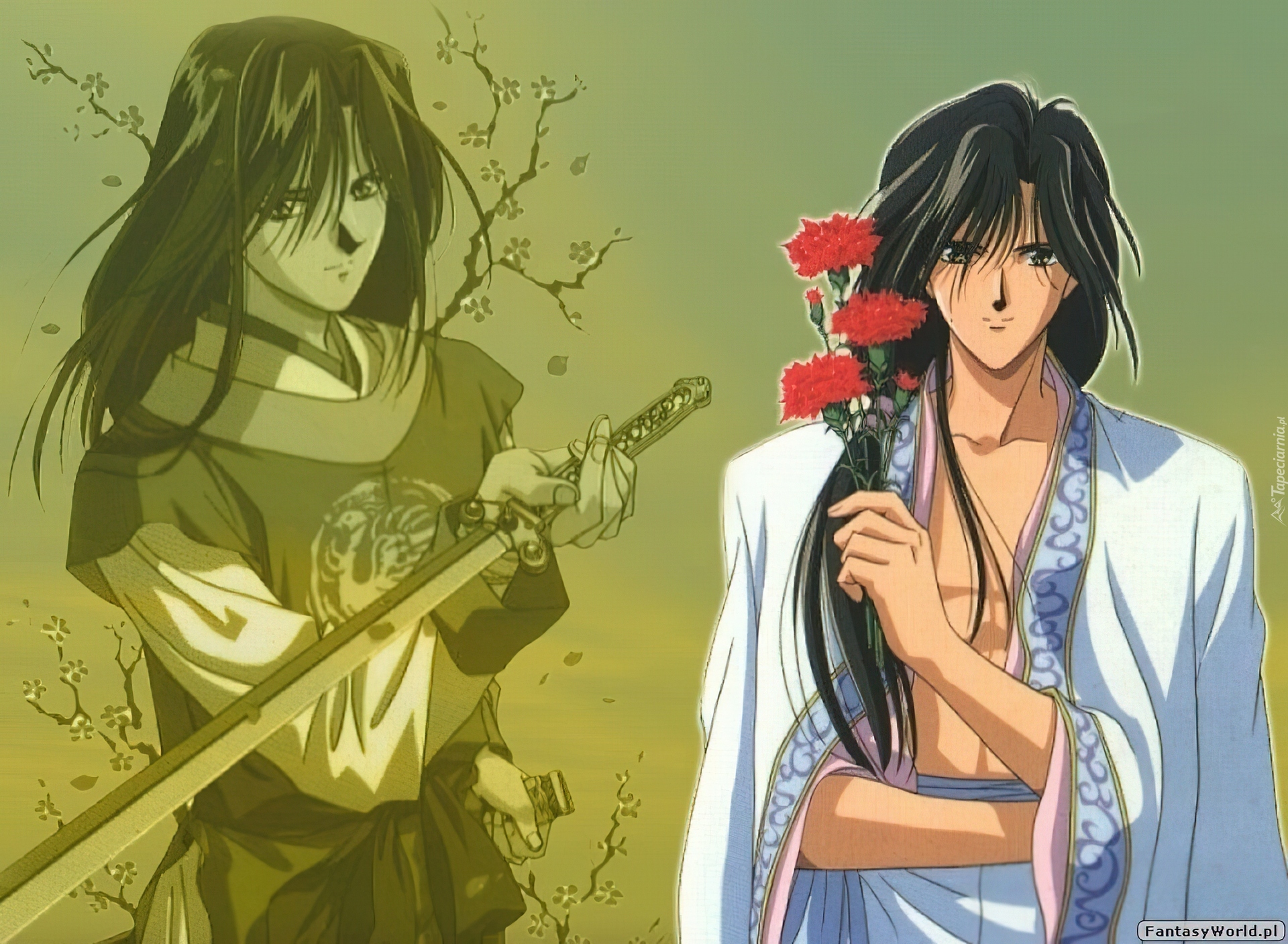 Fushigi Yuugi, postać, kwiatek, miecz