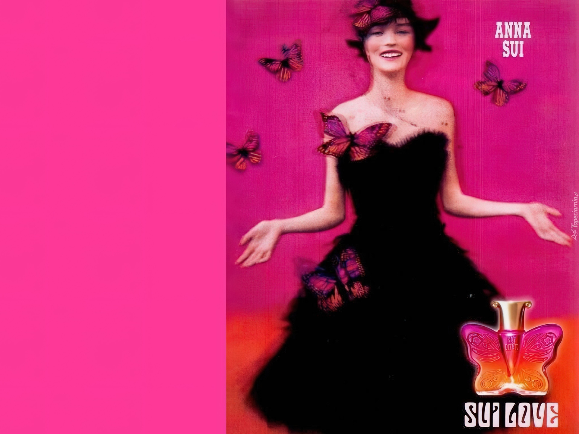 Anna Sui, love, perfum, flakon, motyl, kobieta