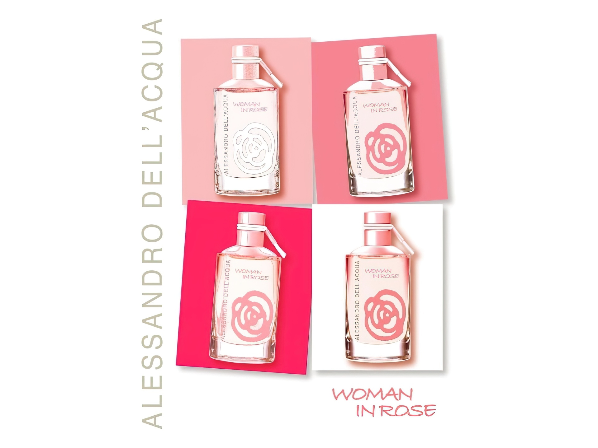 Alessandro Dellacqua, woman, in, rose, perfumy, flakon