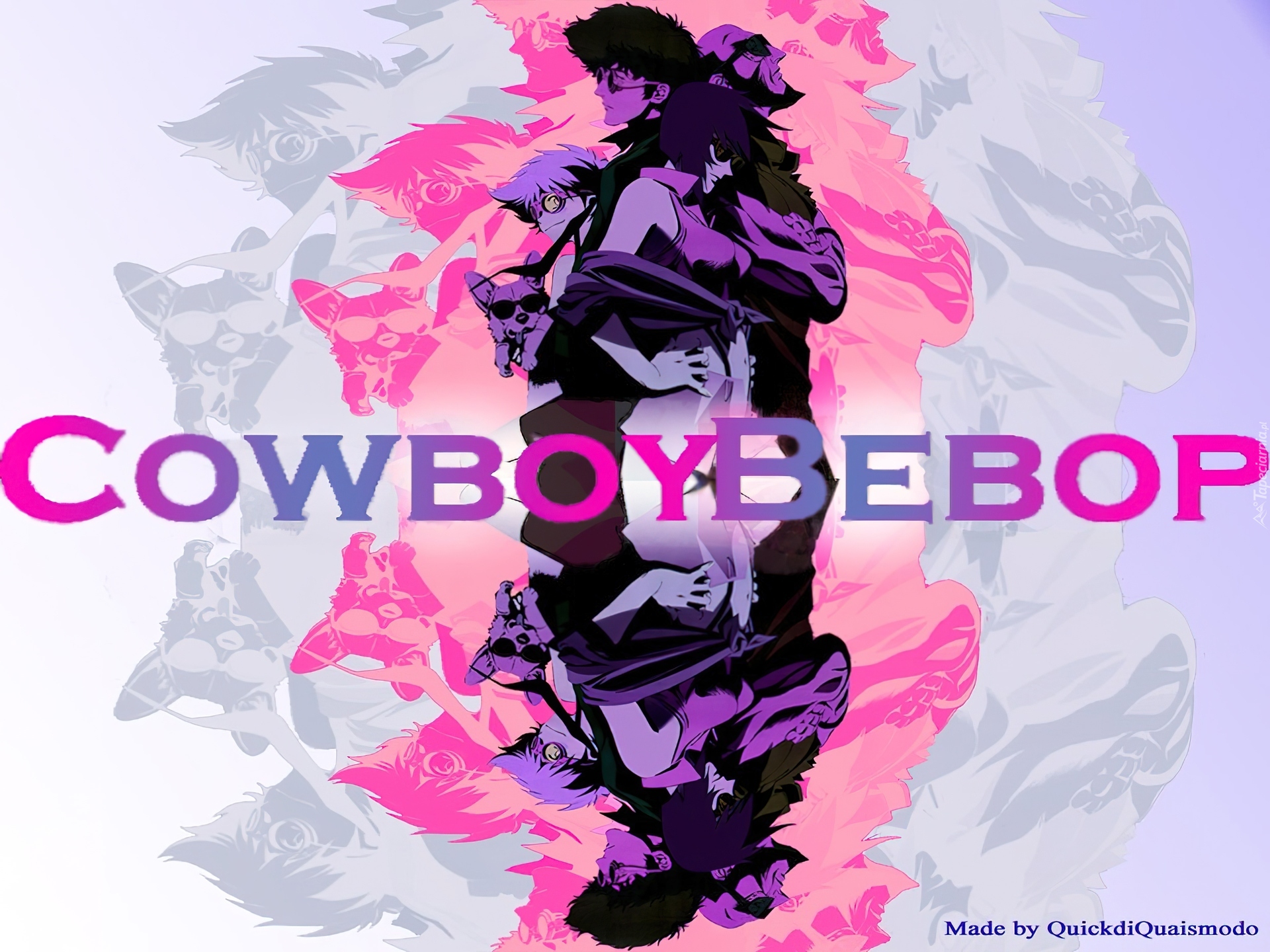 Cowboy Bebop, ludzie, psy, napis