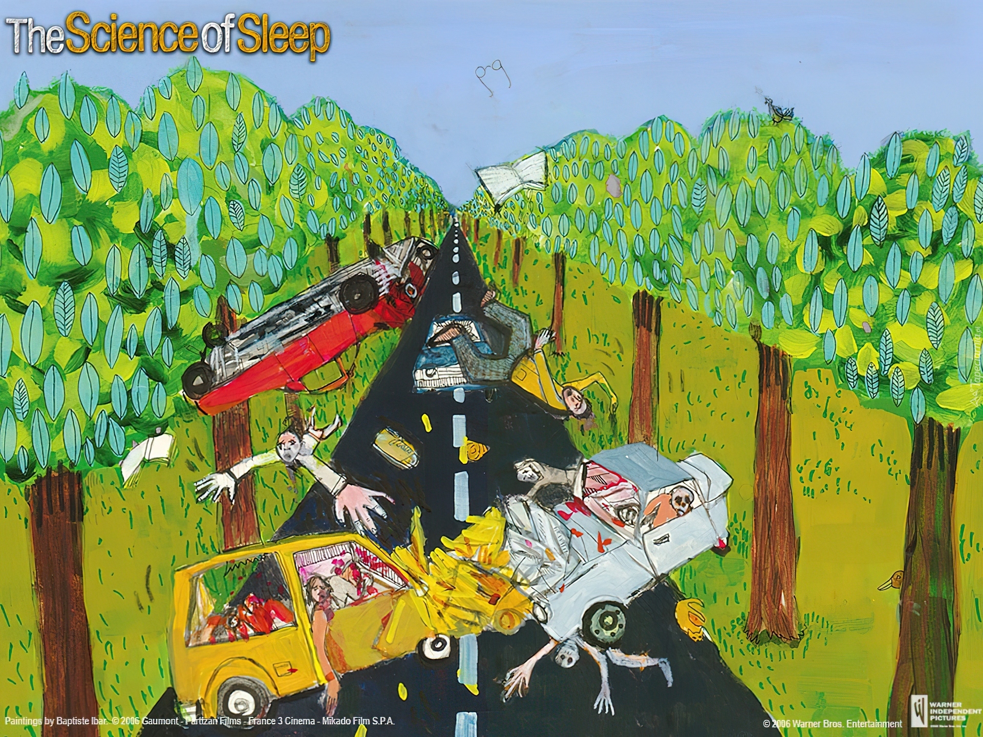 The Science Of Sleep, wypadek, kraksa, ulica, ofiary, drzewa