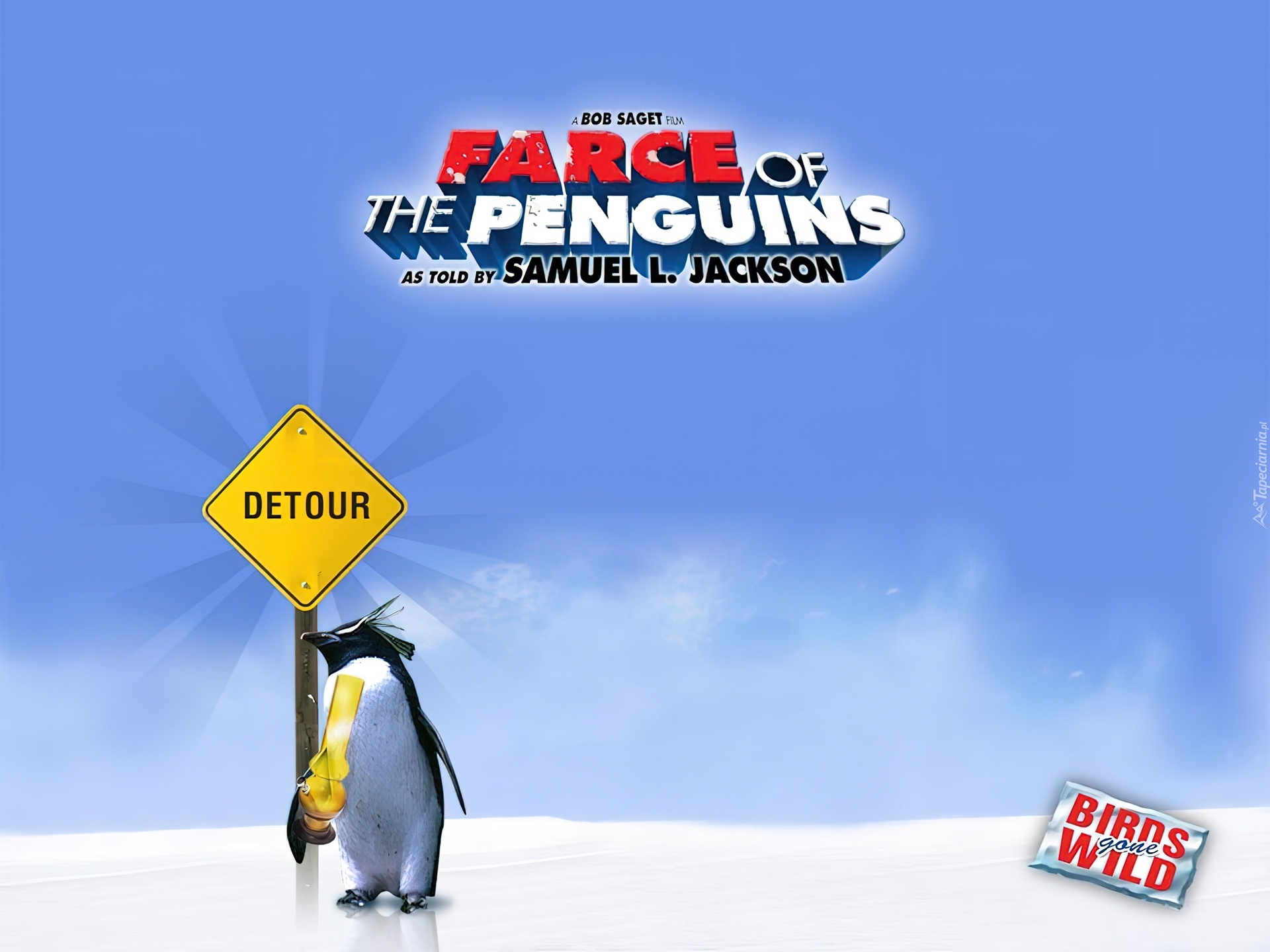 pingwin, Farce Of The Penguins, znak, drogowy