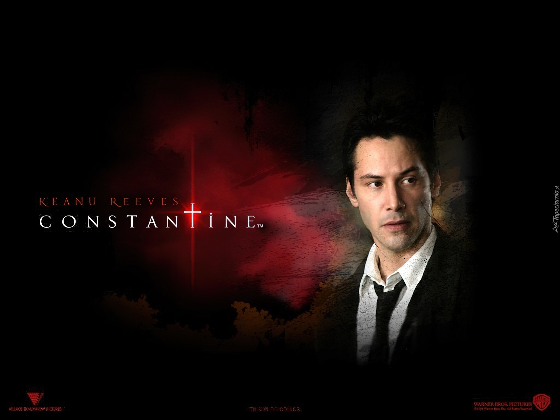 Constantine, Keanu Reeves, krawat