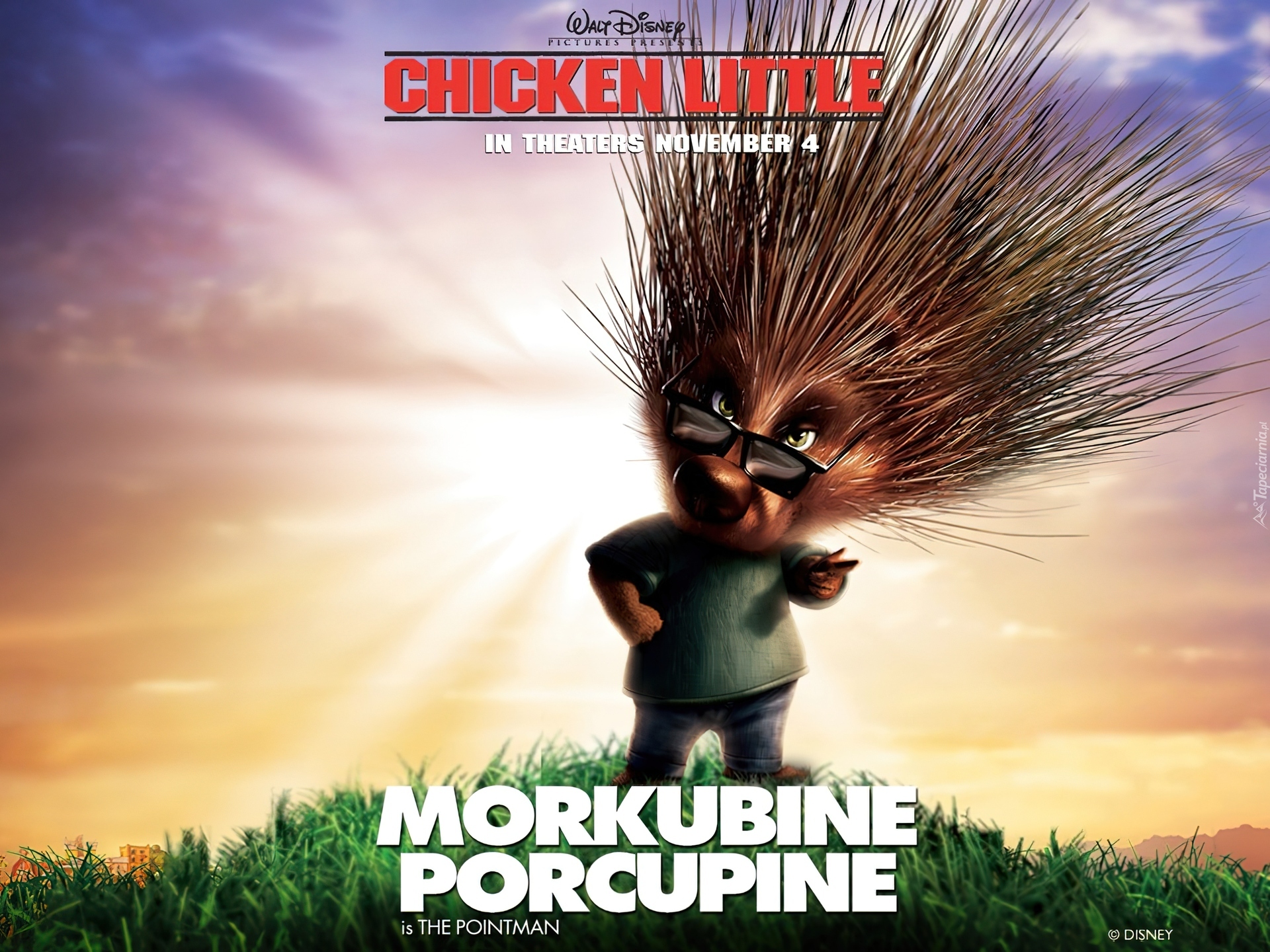 Film animowany, Kurczak Mały, Chicken Little, Morkubine Porcupine