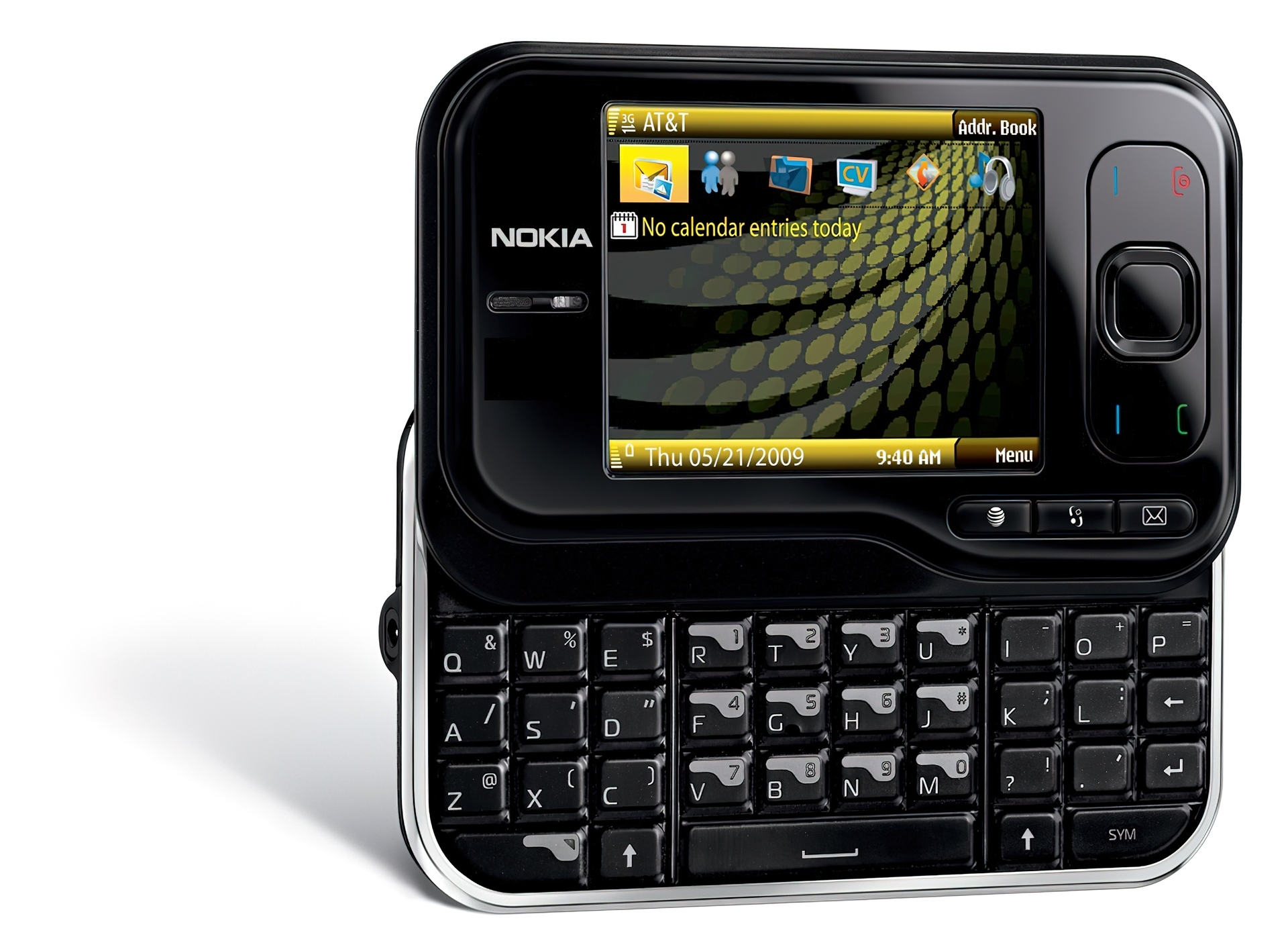 Nokia 6760, czarna, Klawiatura, QWERTY
