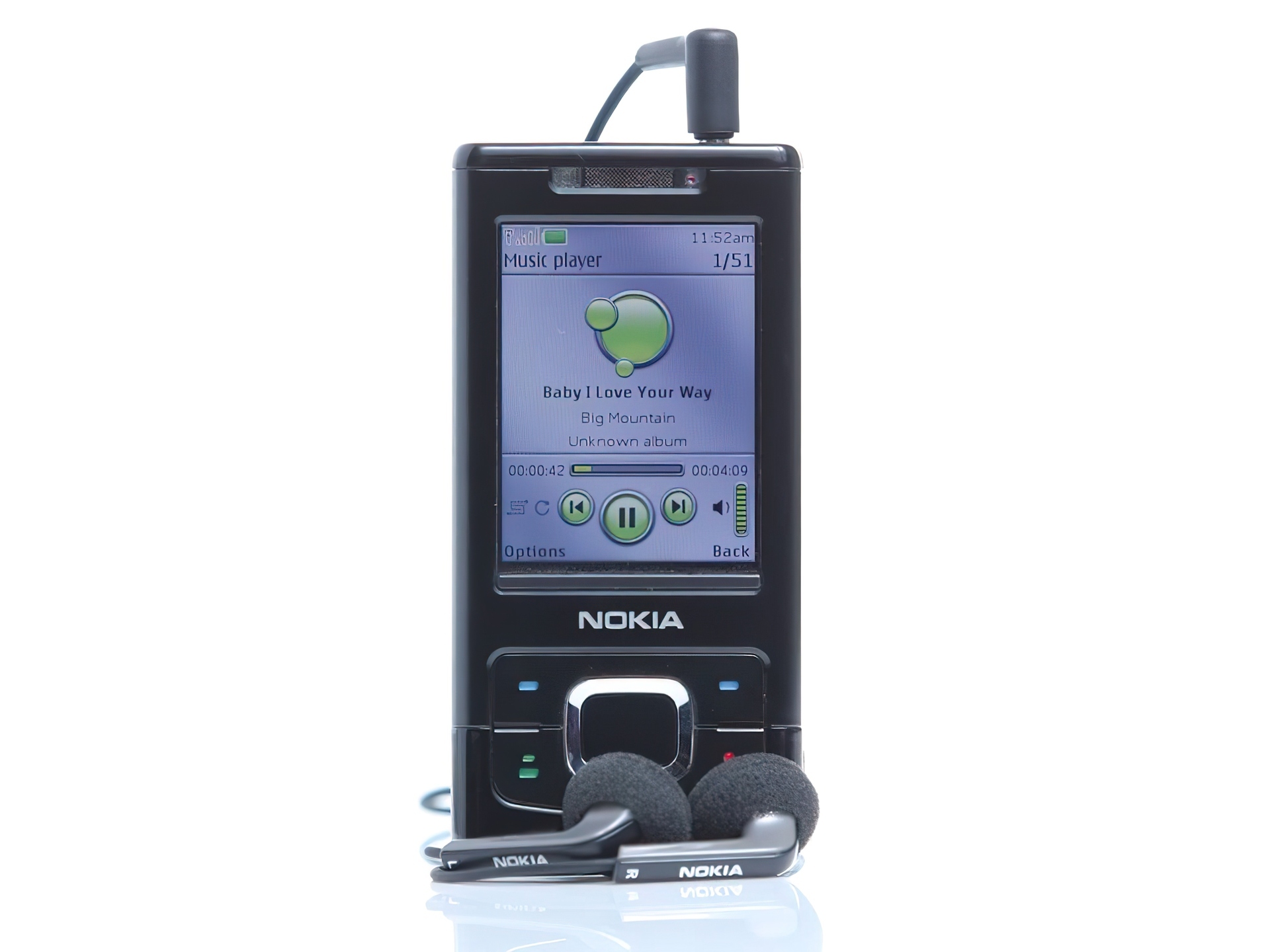 Nokia 6500 Slide, Czarna, Słuchawki