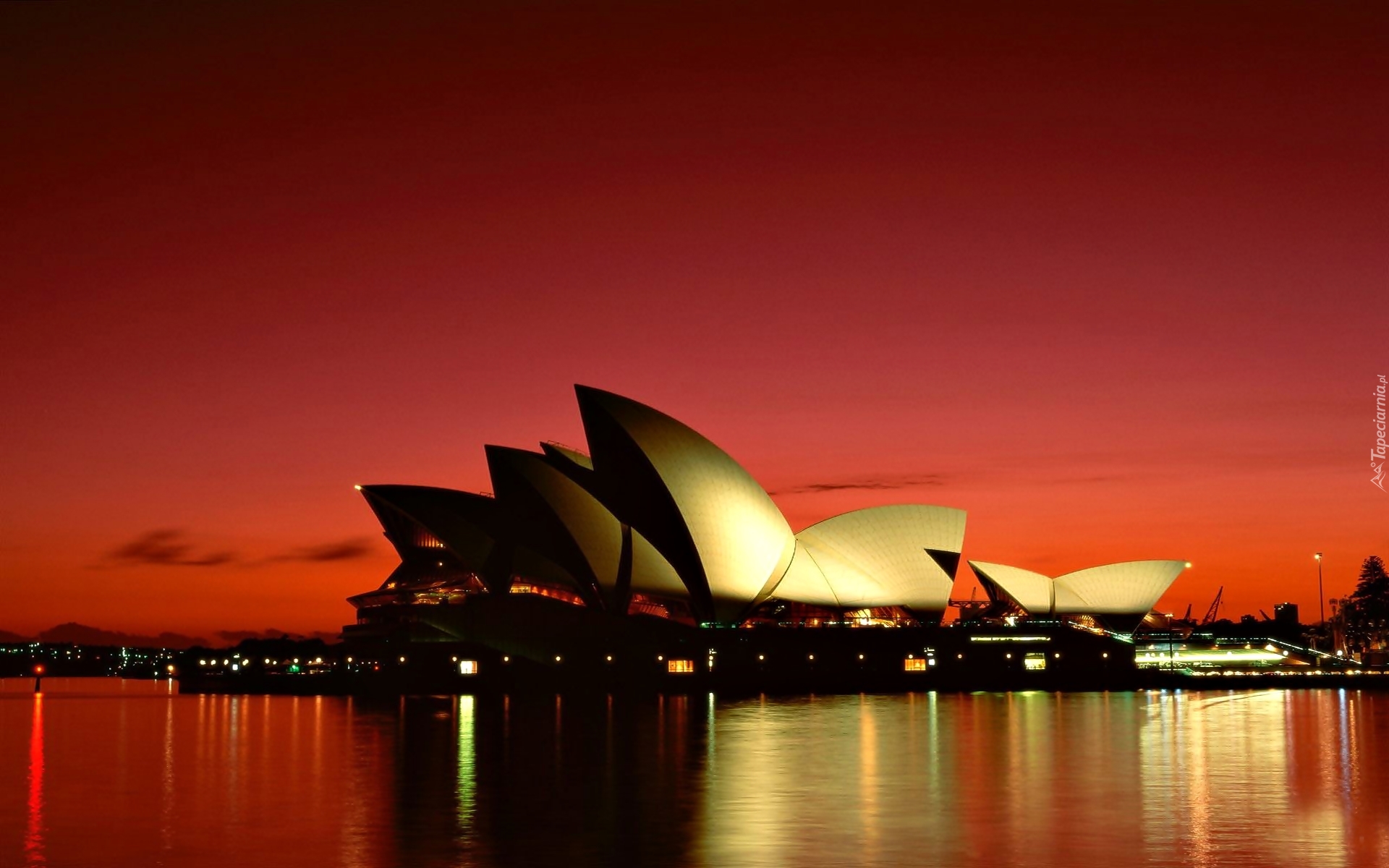 Australia, Sydney, Opera w Sydney, Zachód Słońca