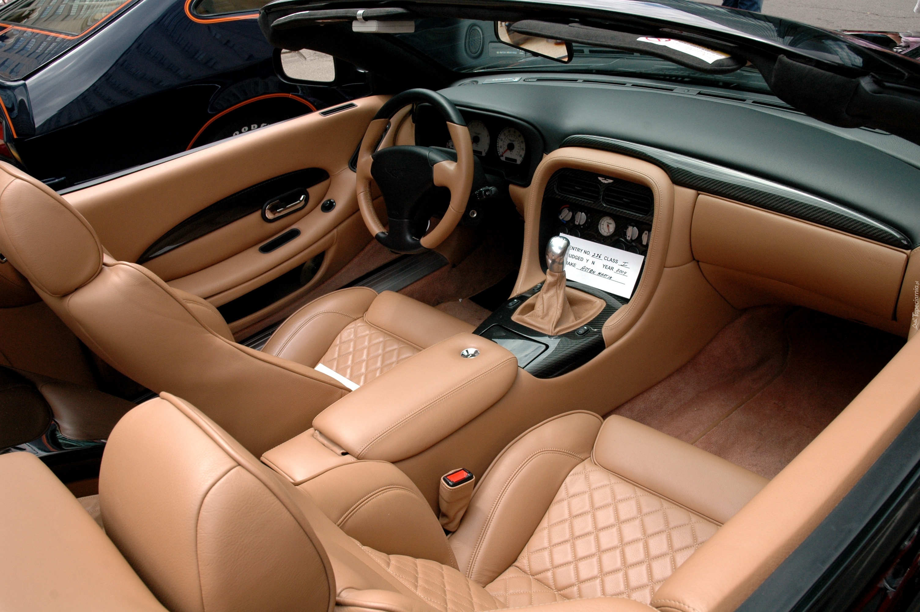 Aston Martin DB AR1, Wnętrze, Skóra