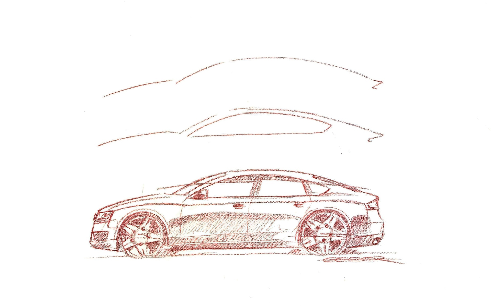 Audi A7, Szkic, Prototyp