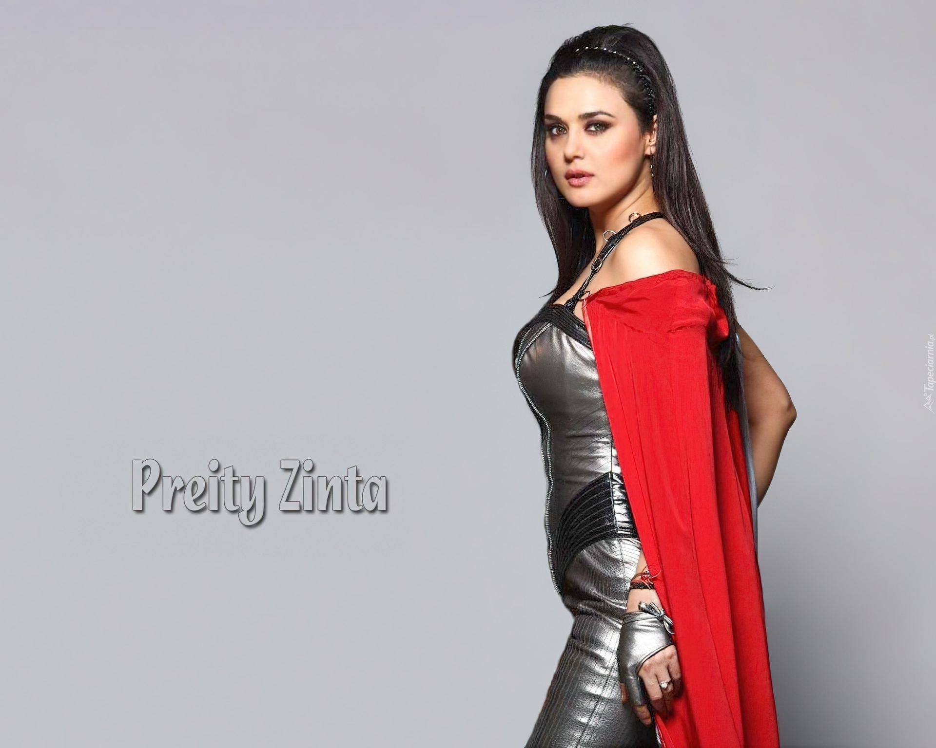 Aktorka, Preity Zinta, Czerwona, Płachta