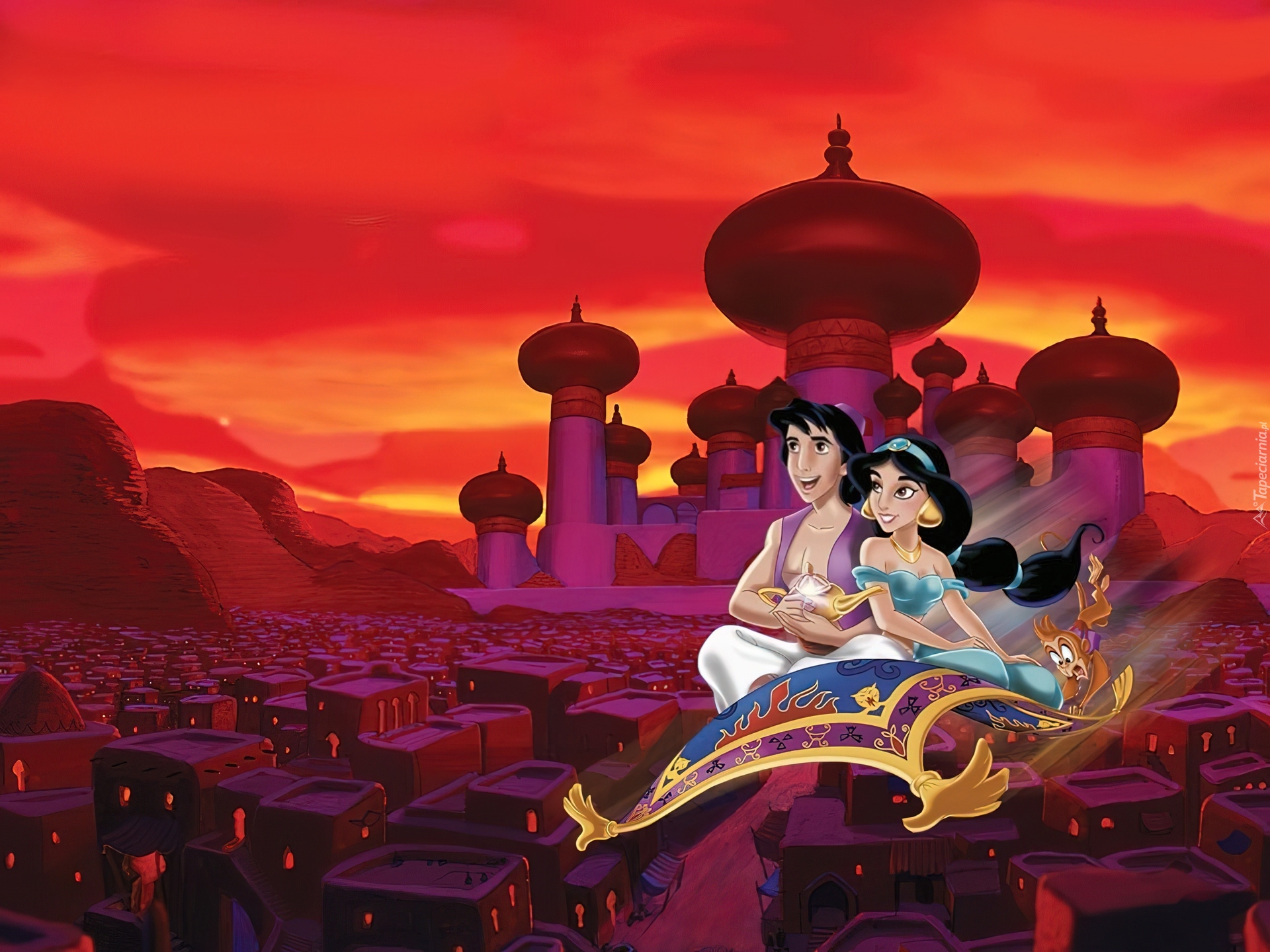 Aladdin, Aladyn, Jasmine, Królestwo