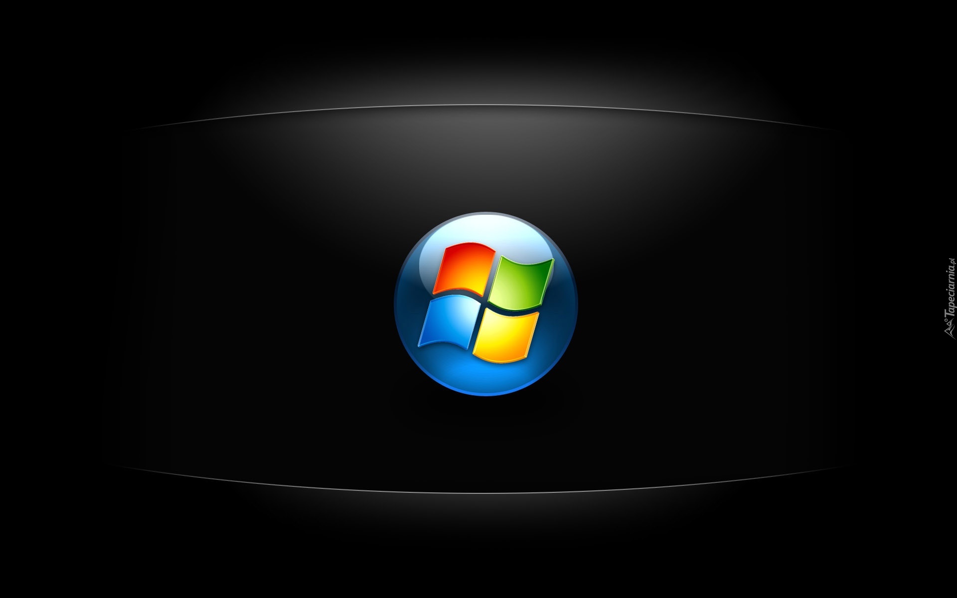 Windows, Czarny, Ekran, Logo