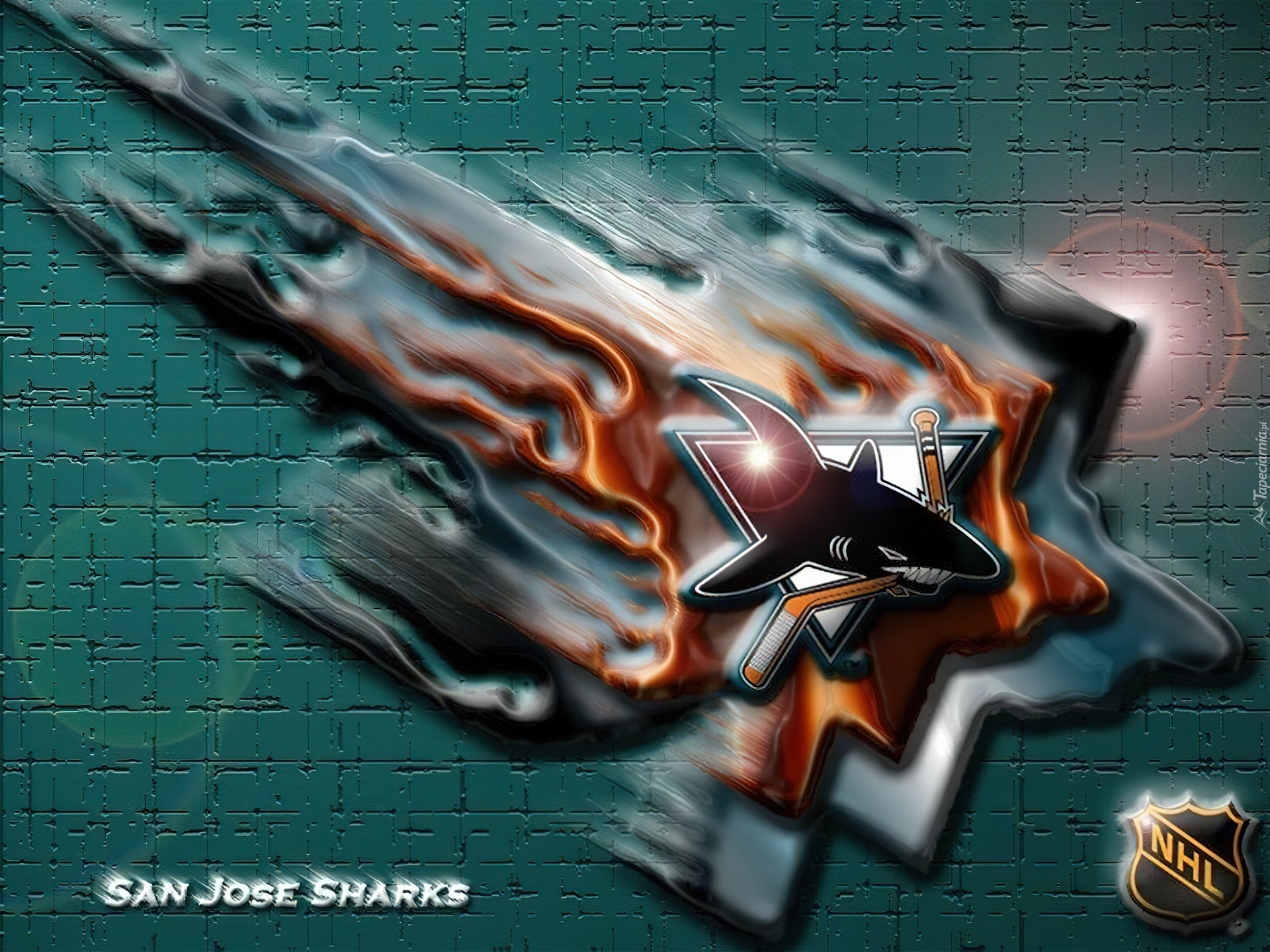 Logo, Drużyny, NHL, San Jose Sharks