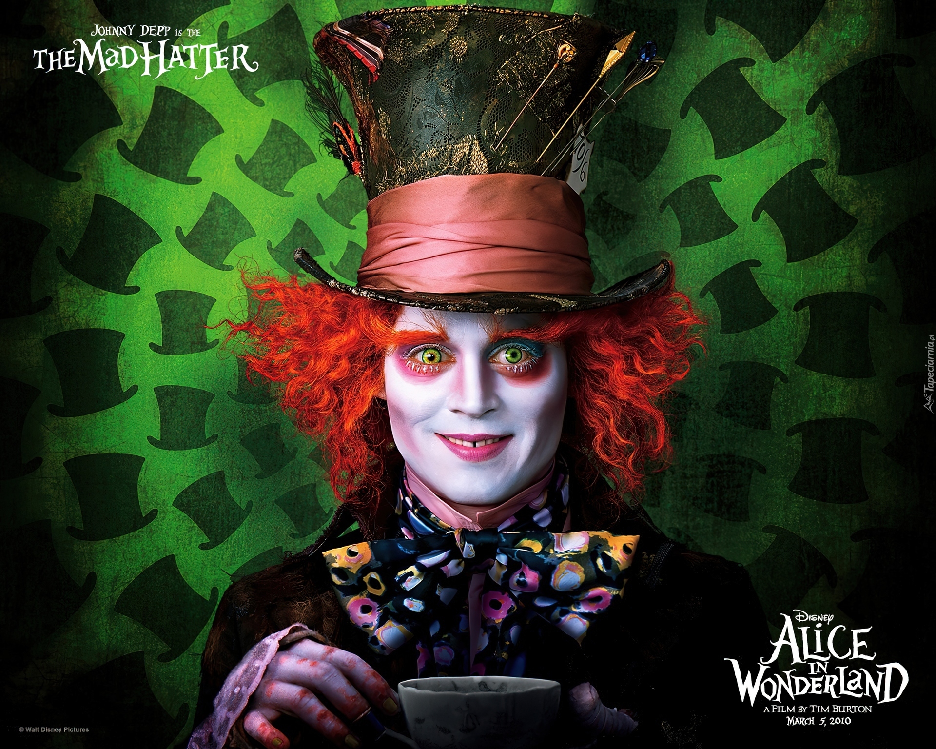 Film, Alicja w Krainie Czarów, Alice in Wonderland, Aktor, Johnny Depp