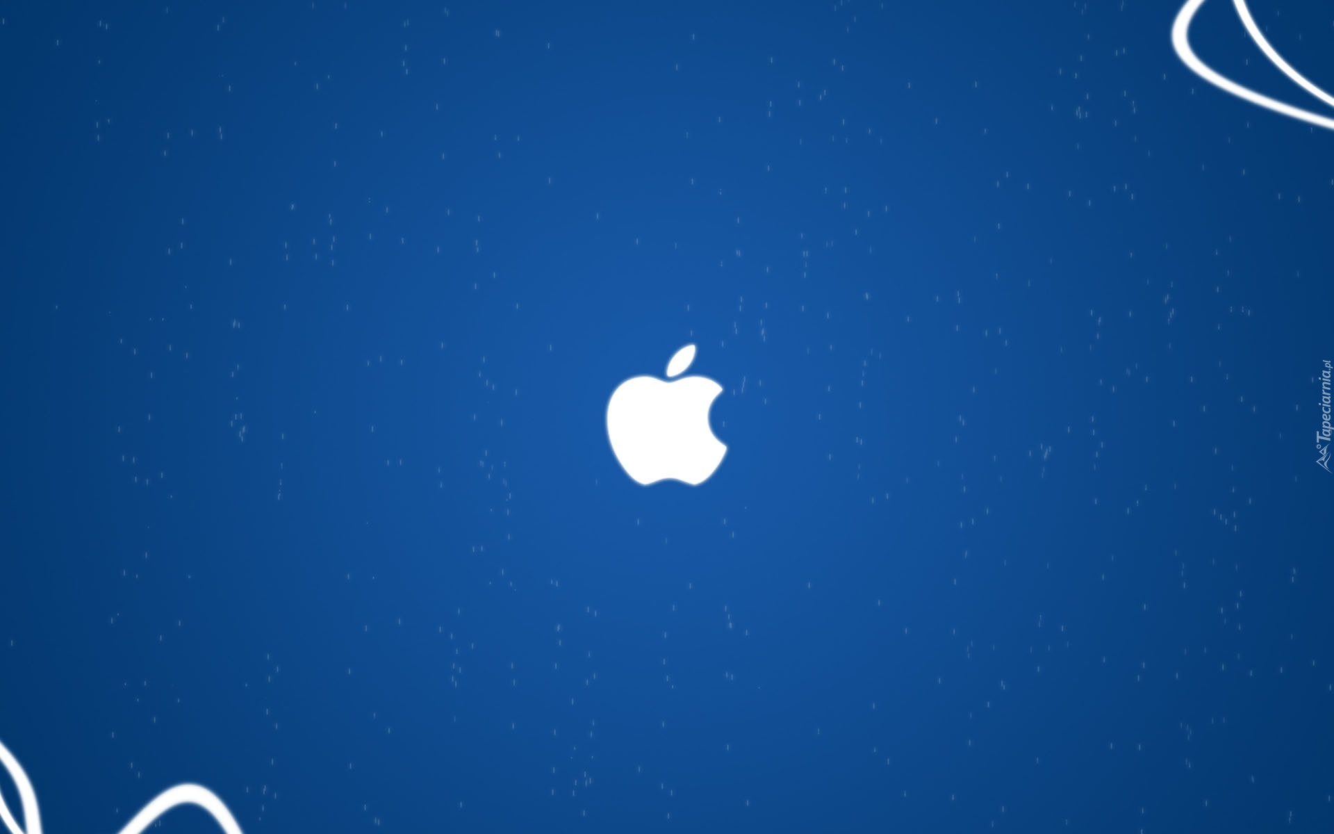 Apple, Logo, Niebieskie, Tło