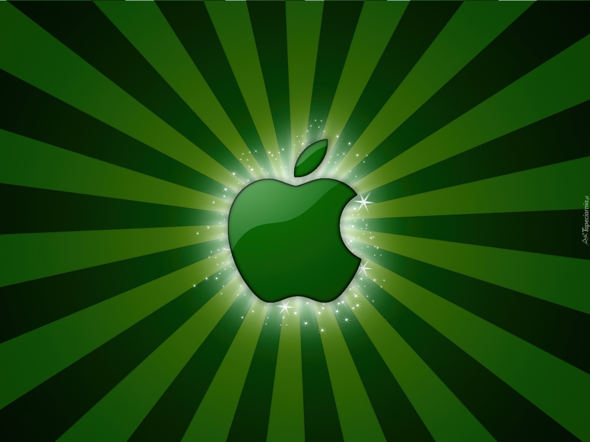 Świecące, Zielone, Apple