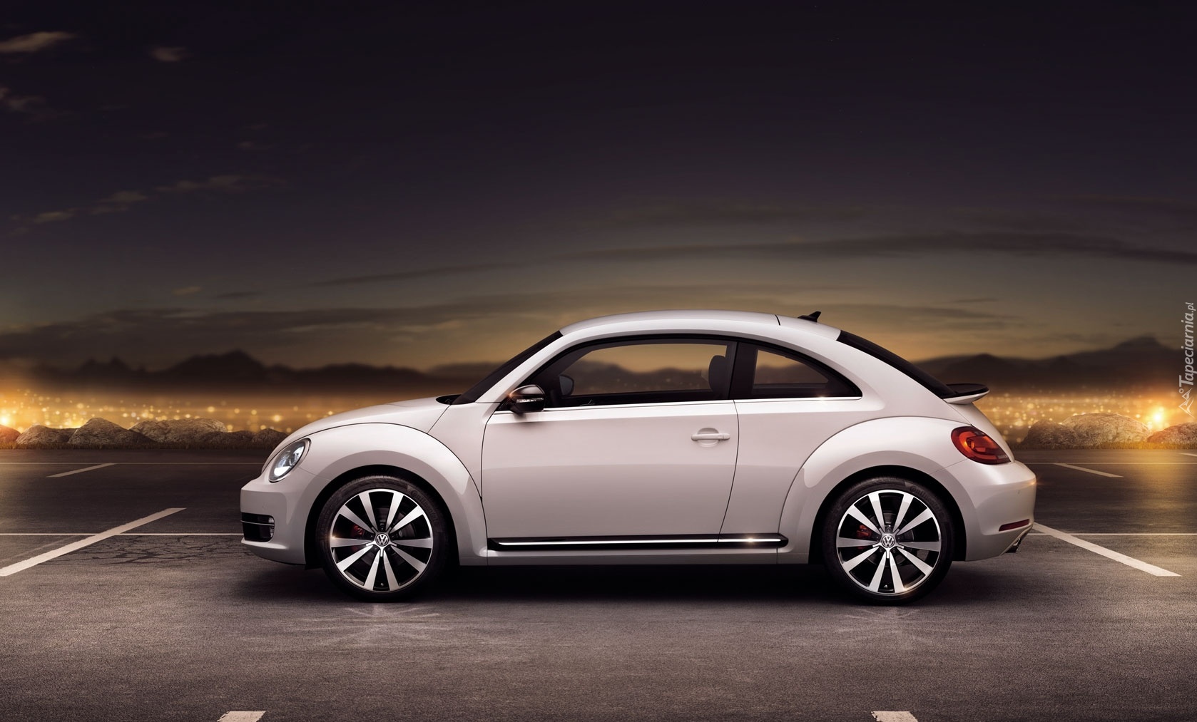 Biały, Volkswagen Beetle
