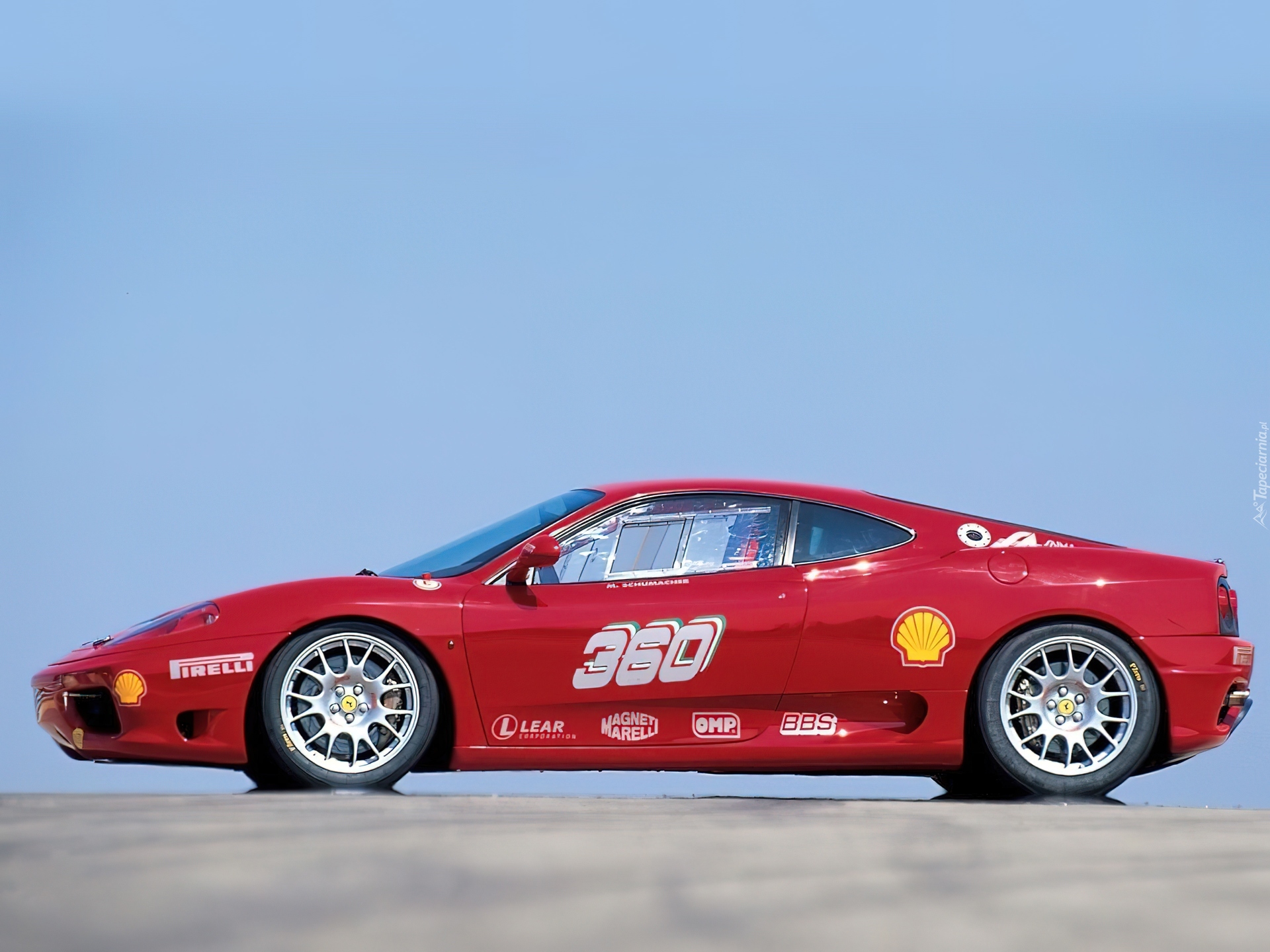 Ferrari F360, Lewy bok