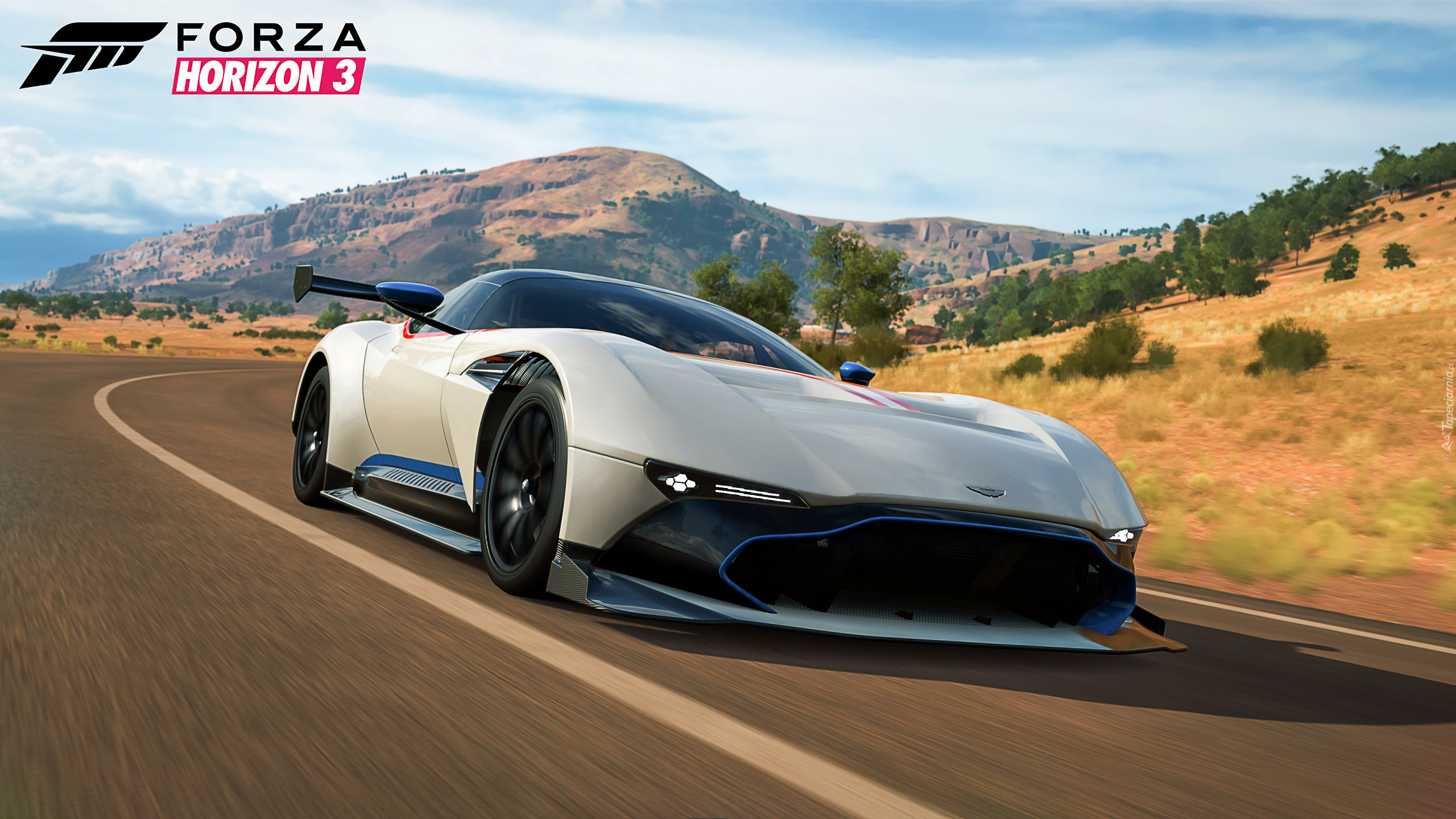 Gra, Forza Horizon 3, Biały, Aston Martin Vantage GT