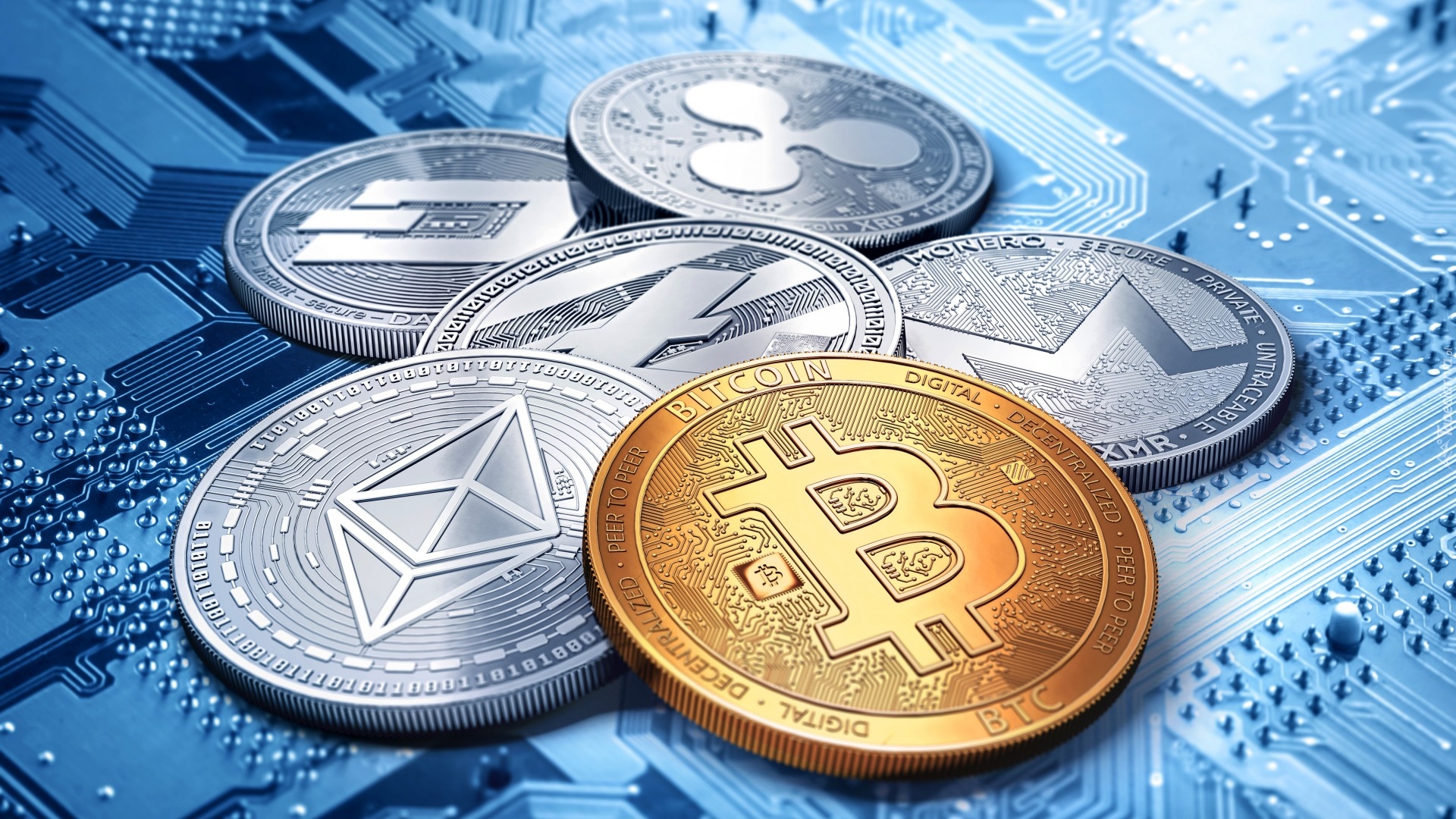 Bitcoin, Kryptowaluta, Monety, Pieniądze