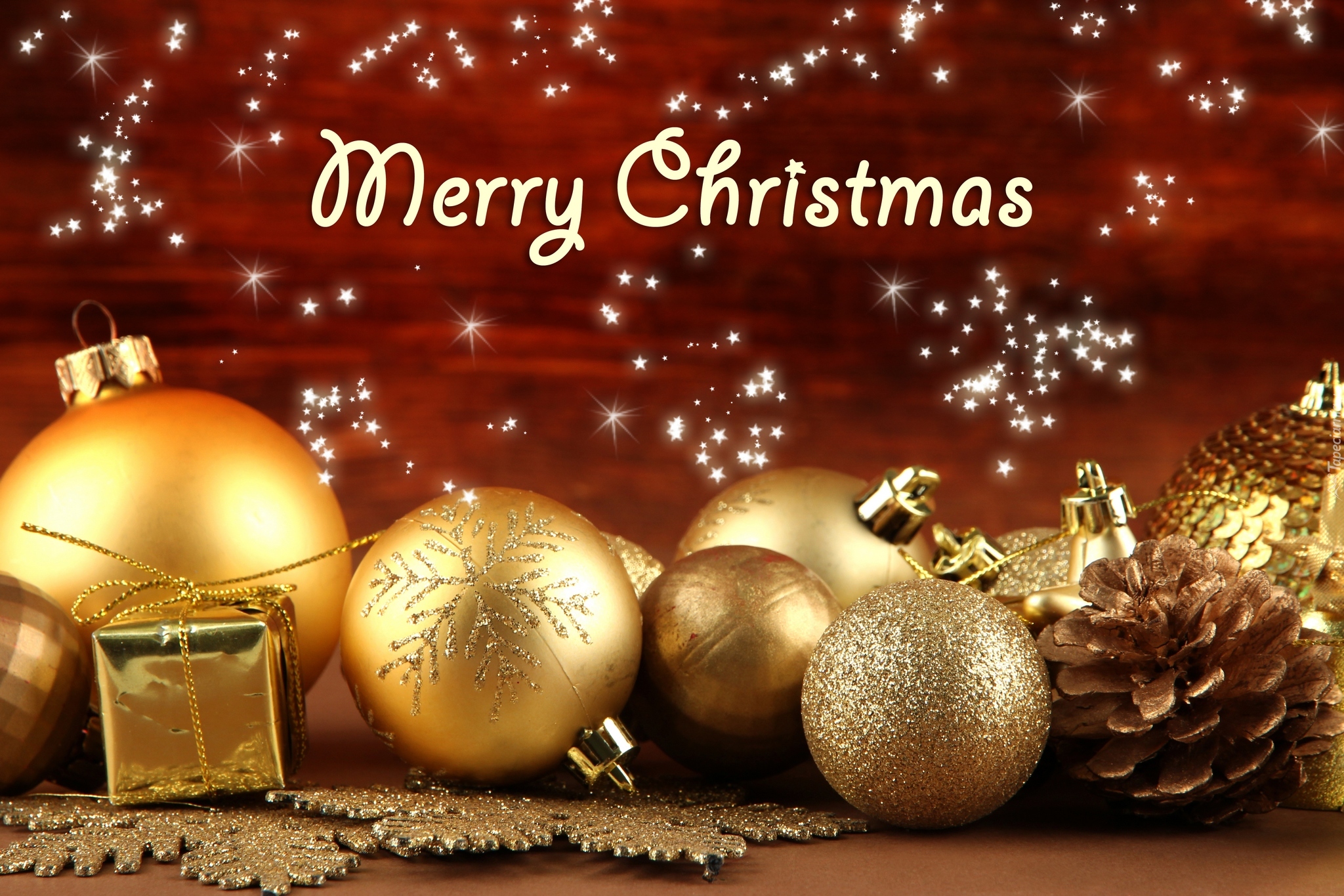Kompozycja, Boże Narodzenie, Świąteczne, Bombki, Życzenia, Merry Christmas