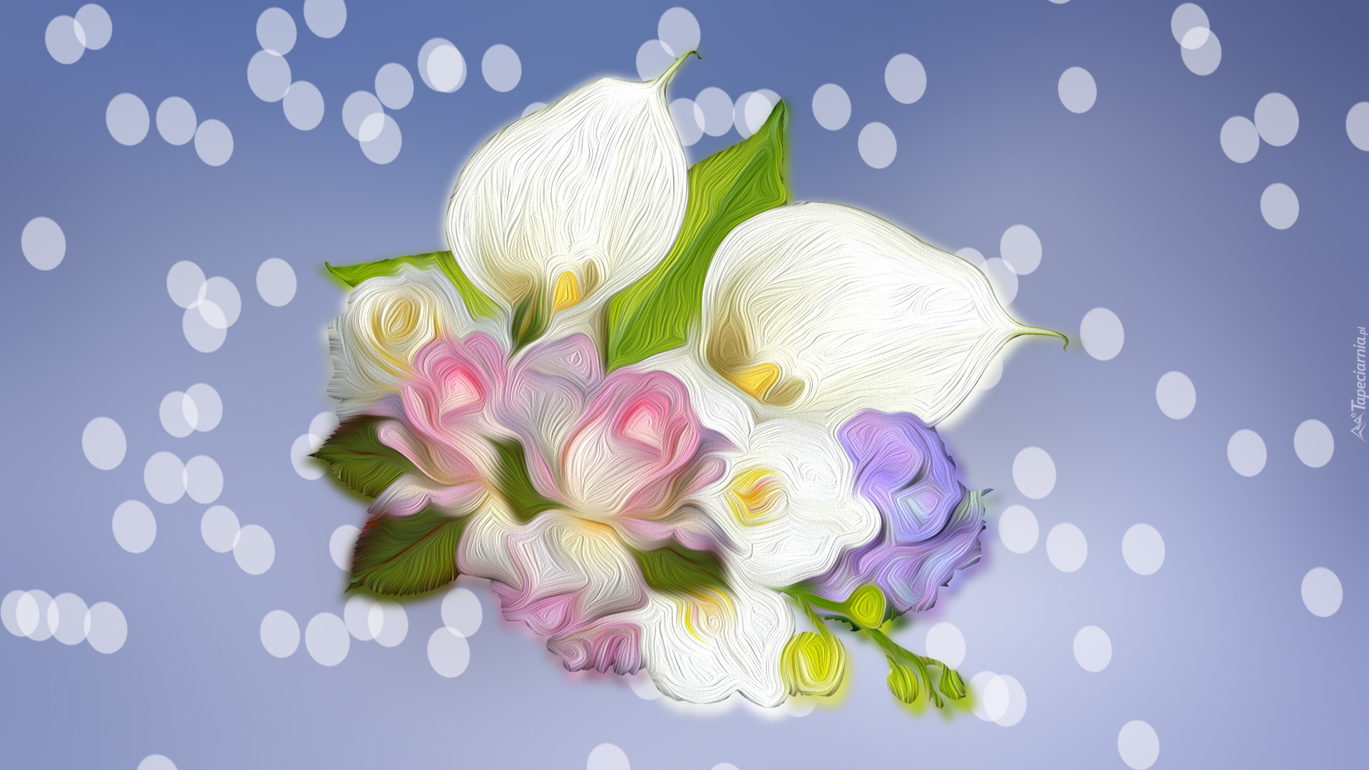 Kwiaty, Bukiet, 2D