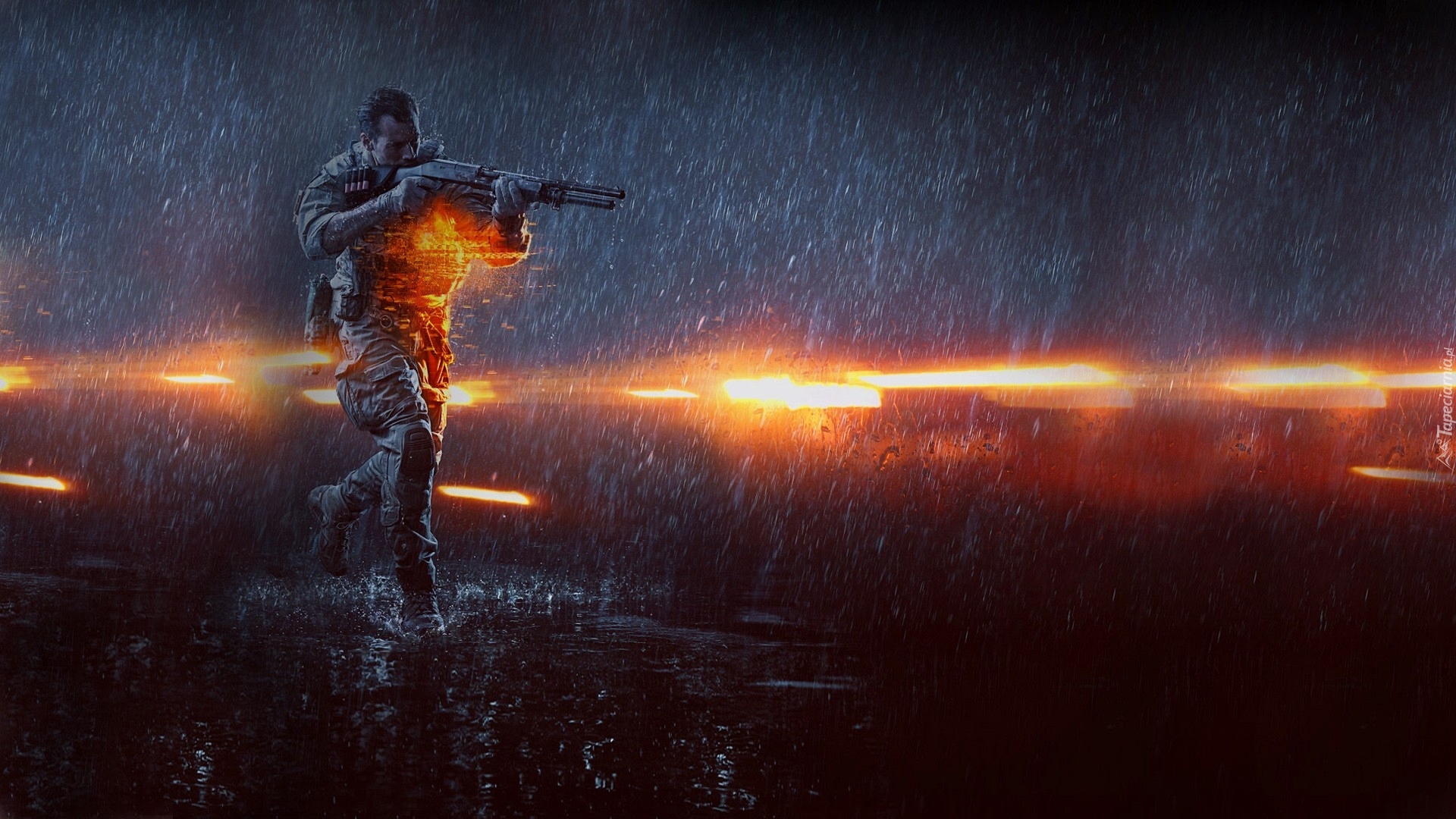 Battlefield 4, Żołnierz, Daniel Recker, Deszcz