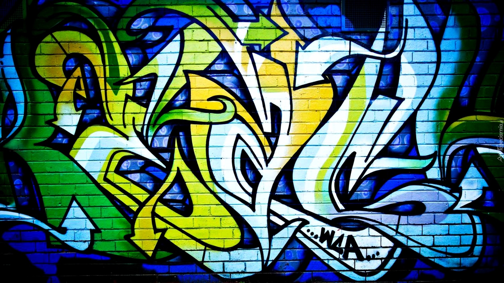 Graffiti, Mur, Cegły